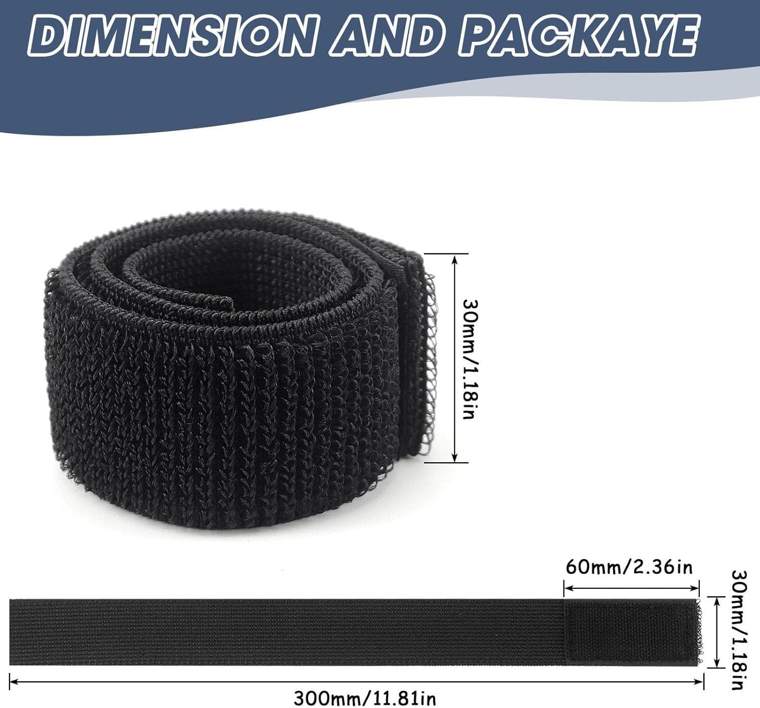 FELIXLEO Fahrradreflektor Hosenklammer Fahrrad Elastisches Klettband Hosenschutz, (4 St)