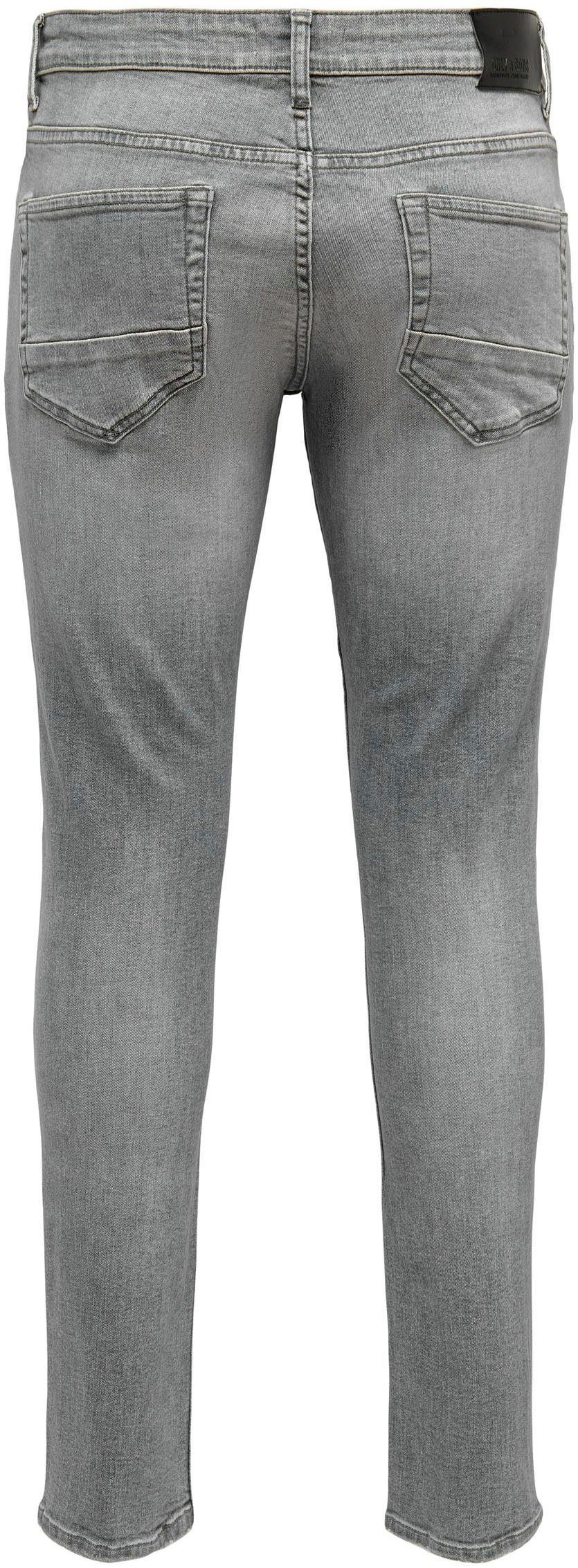 ONSLOOM grey light SLIM 8263 Slim-fit-Jeans AZG & ONLY NOOS DNM LBD SONS