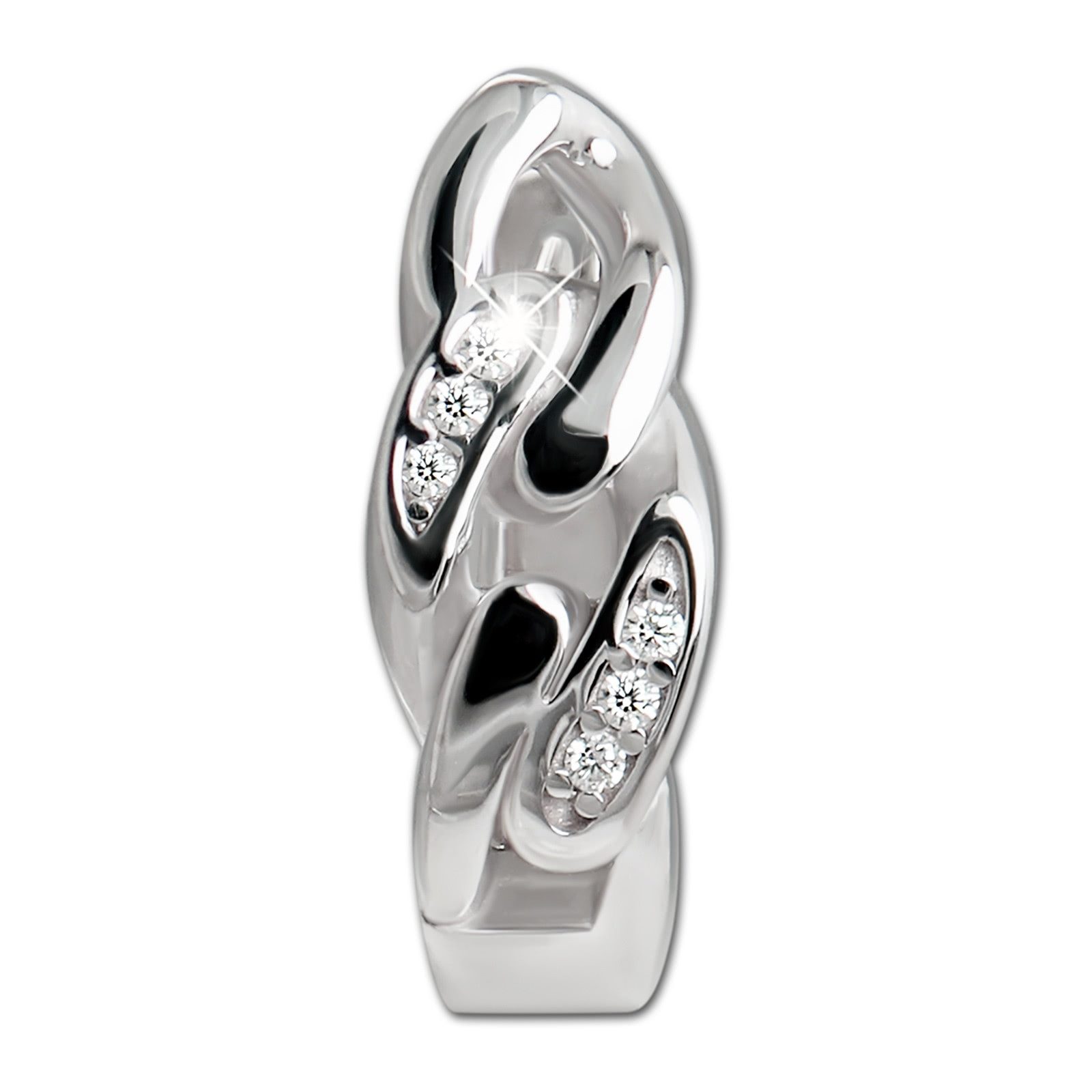SilberDream Paar Creolen SilberDream Creole Chain Zirkonia 925 (Creolen), D günstig online kaufen
