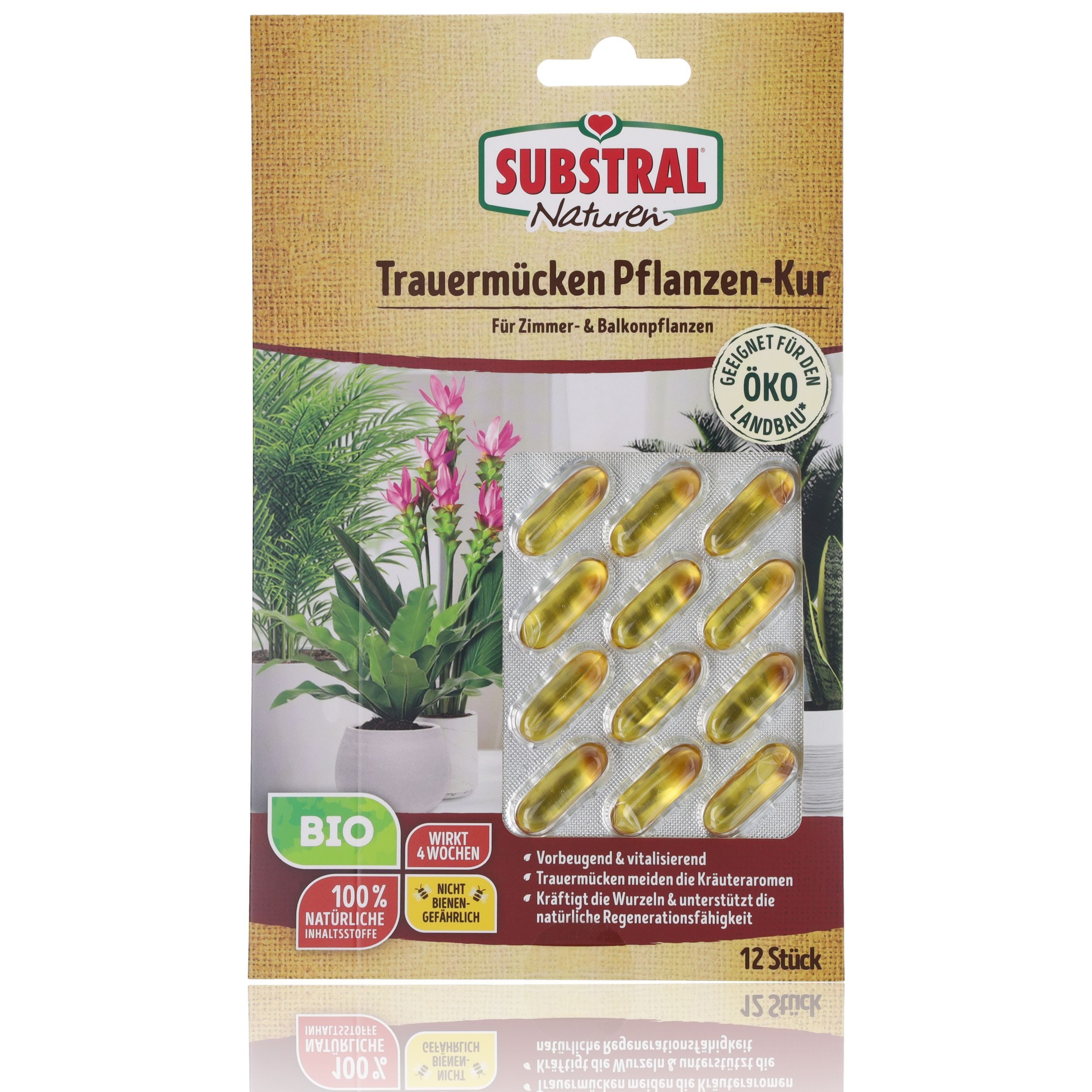 Pflanzenstärkungsmittel Substral Trauermücken Pflanzen-Kur 12 Kapseln à 1ml