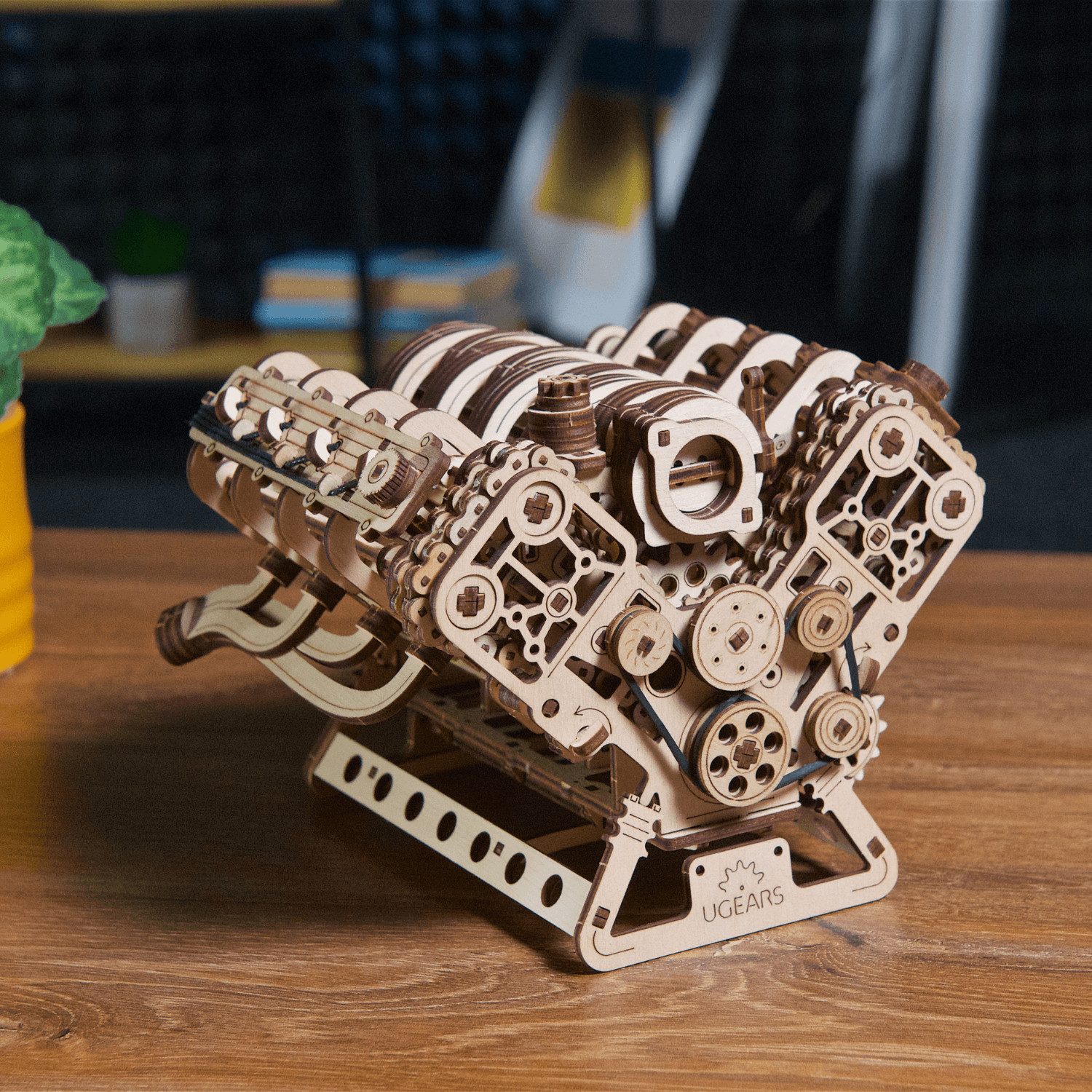 UGEARS Modellbausatz Ugears V8-Motor Maßstab 1:6 Mechanisches Holzpuzzle, M günstig online kaufen