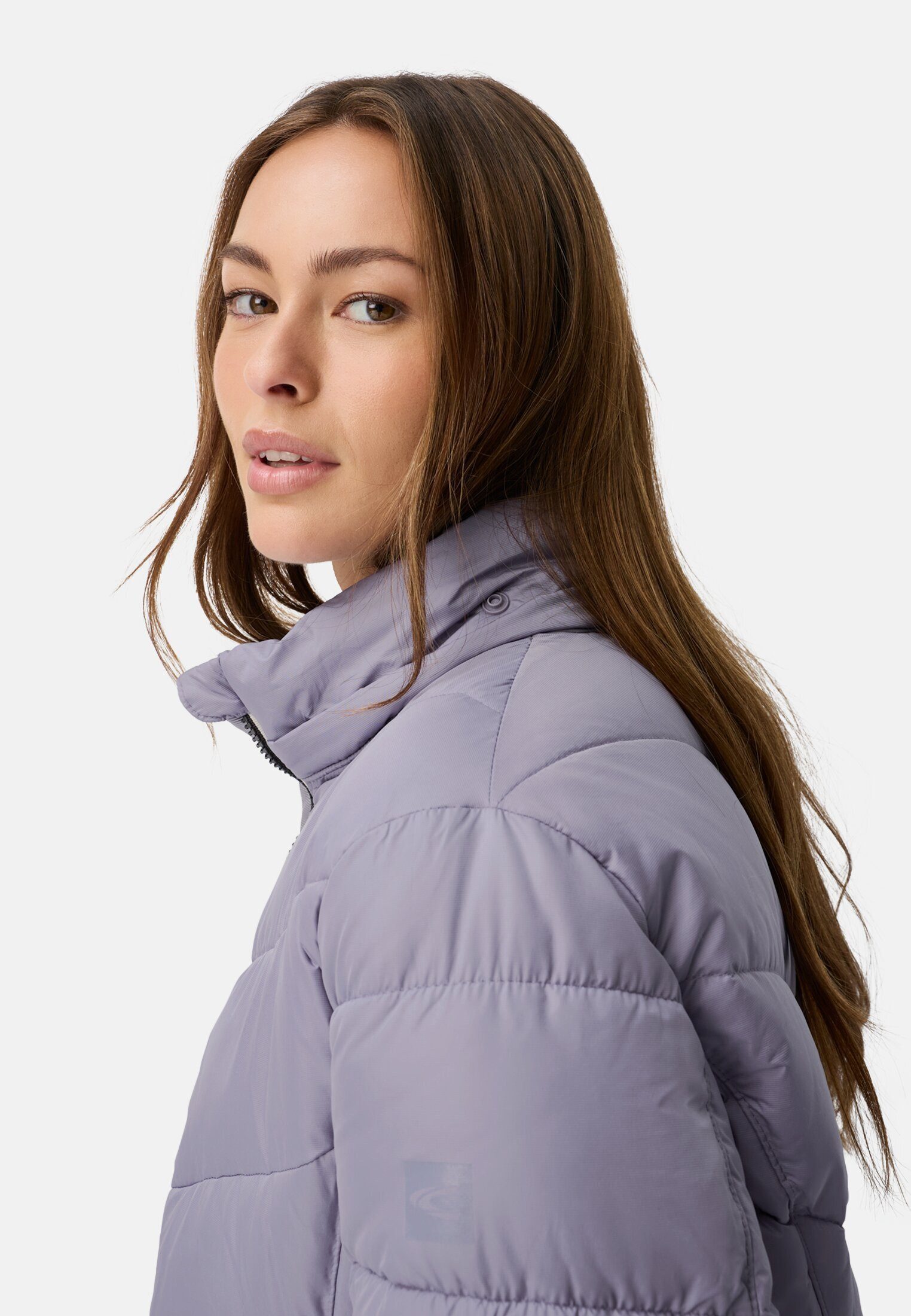 camel active Steppjacke mit abnehmbarer Kapuze Langarm
