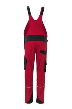 Planam Arbeitslatzhose Damen Latzhose Norit rot/schwarz Größe 48 (1-tlg)