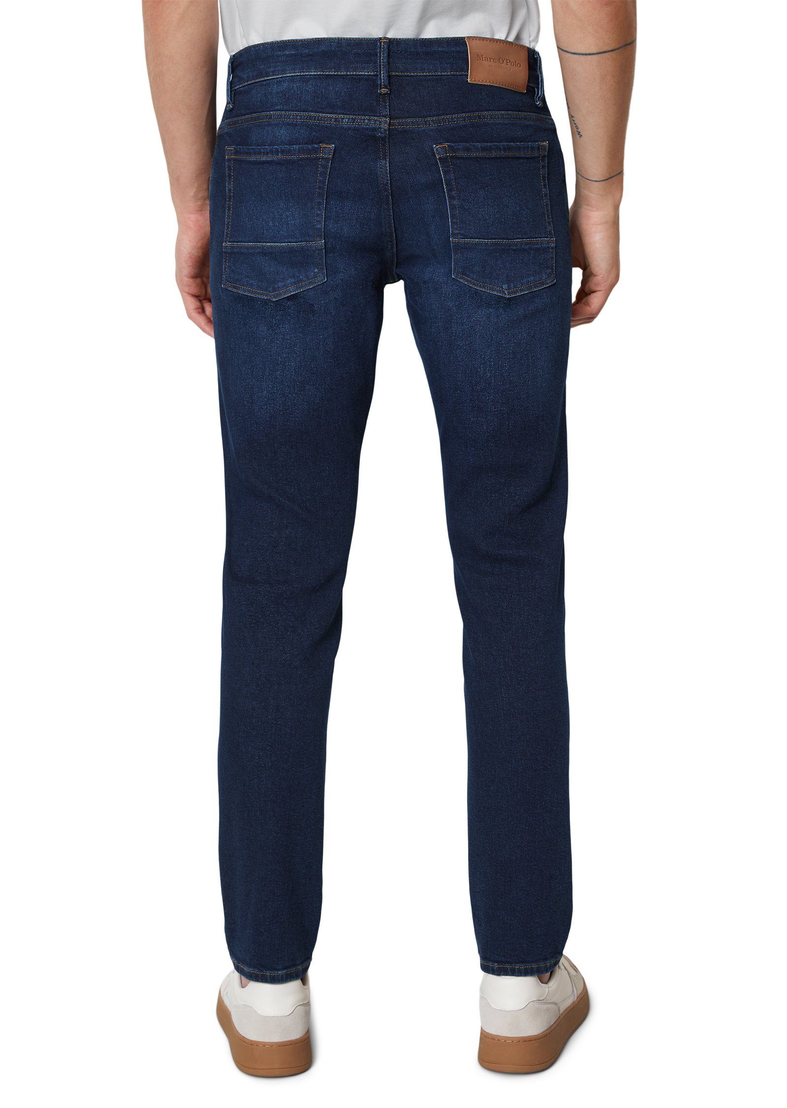 aus O'Polo Marc 5-Pocket-Jeans Bio-Baumwolle-Mix dunkelblau