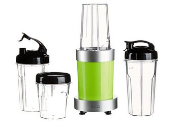 ECG Smoothie-Maker SM 900 Mix&Go, 900 W, Leistungsstarker Motor, Rotierendes Edelstahlmesser