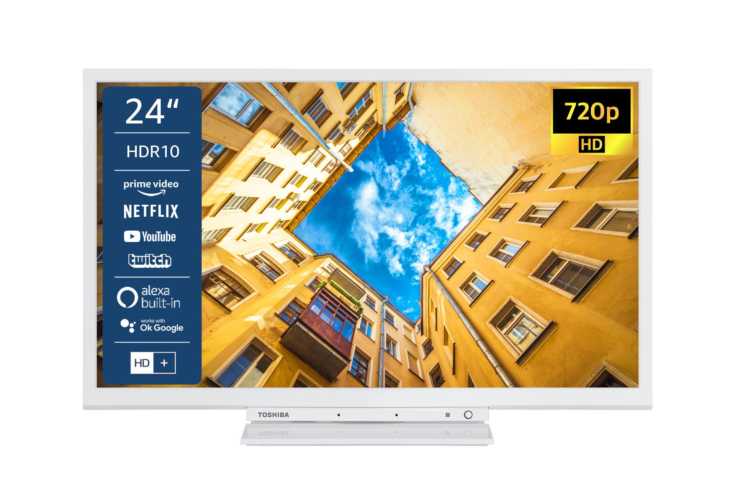 Toshiba 24WK3C64DAY LCD-LED Fernseher (60 cm/24 Zoll, HD-ready, Smart TV,  HDR, Triple-Tuner, Alexa Built-In, 6 Monate HD+ inklusive) online kaufen |  OTTO