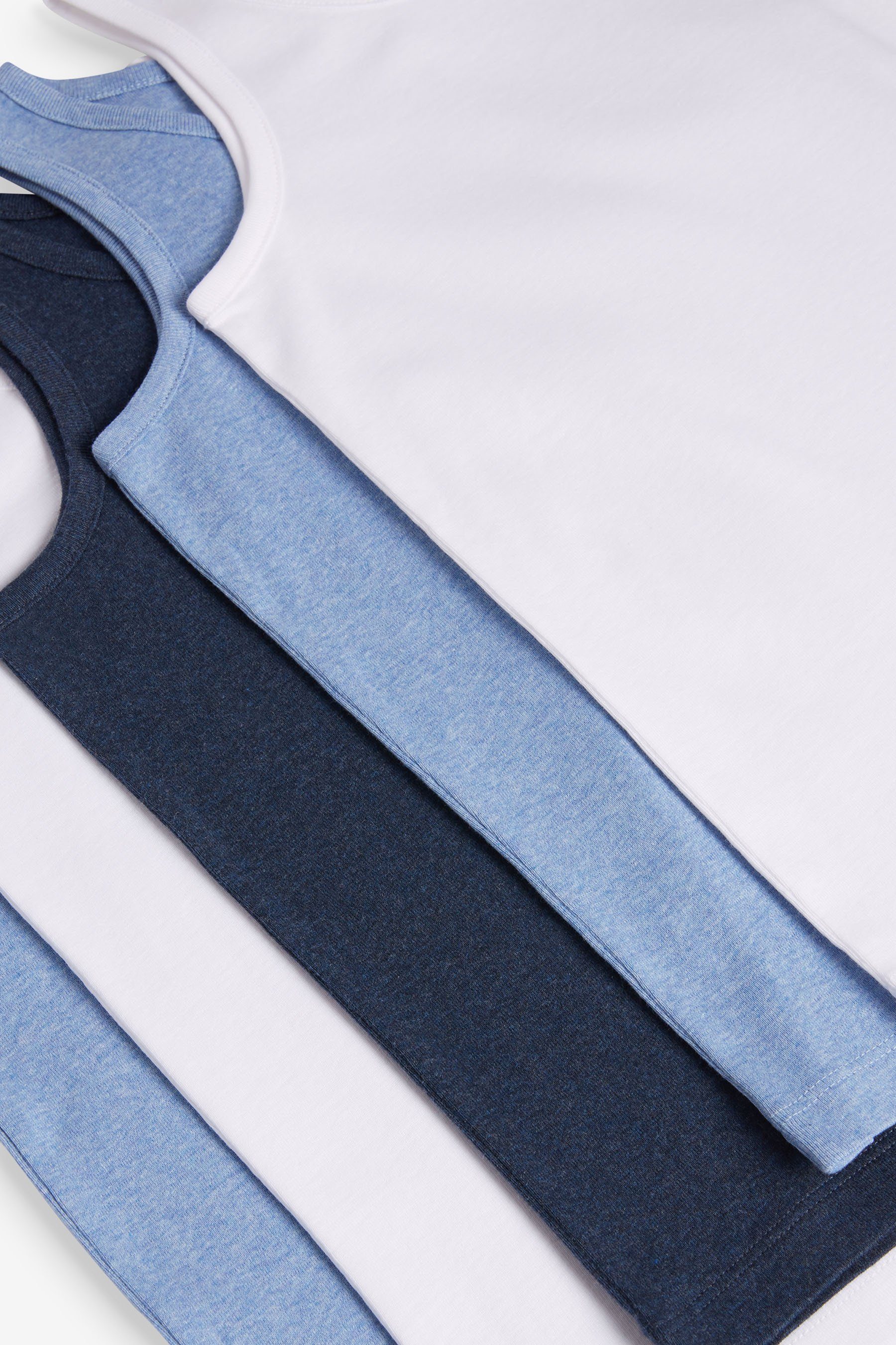 Next Unterhemd Unterhemden Blue/Grey aus, 5er-Pack (5-St)