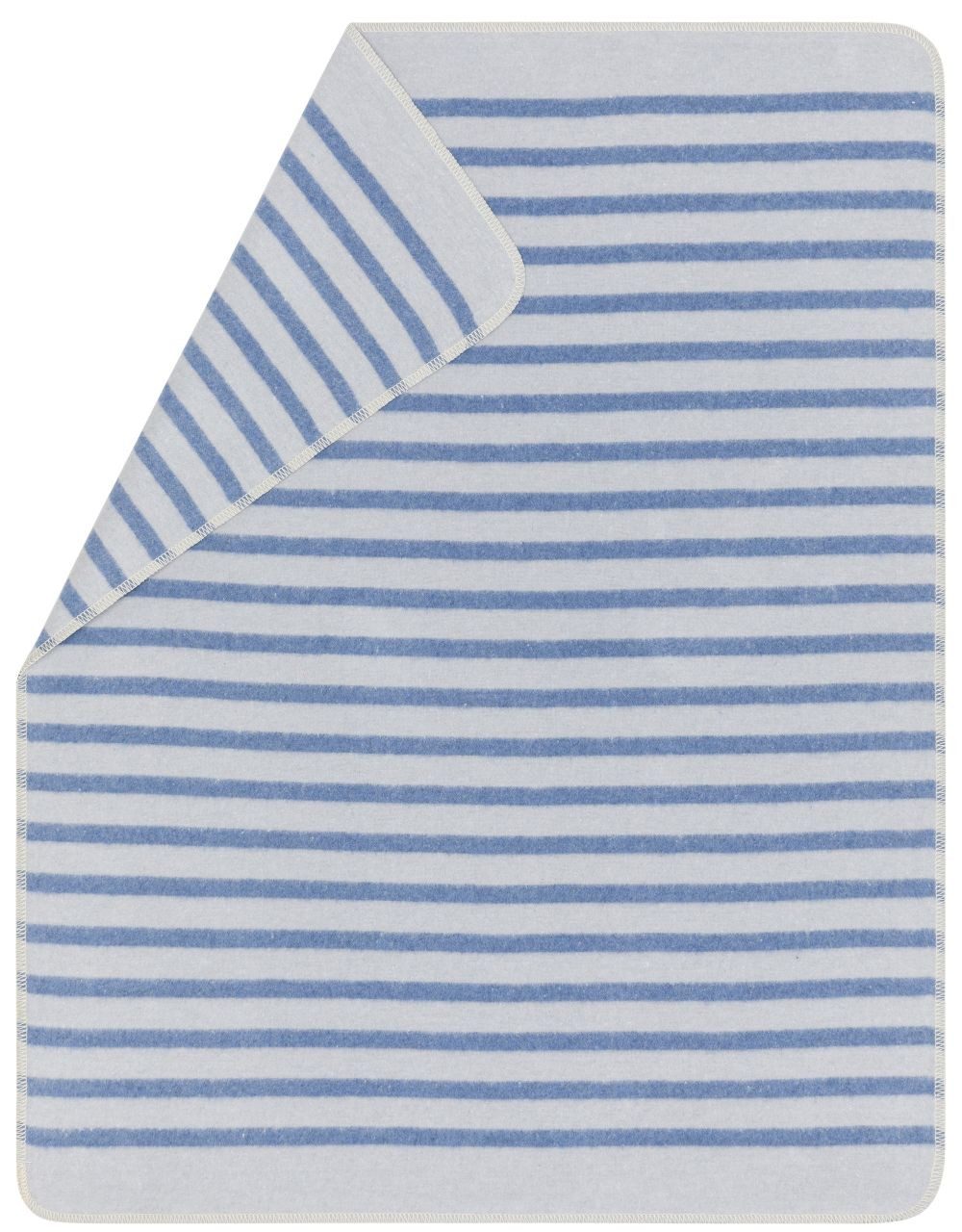 Babydecke Juwel 'Mini Marine' 70 x 90 cm Hellblau, DAVID FUSSENEGGER