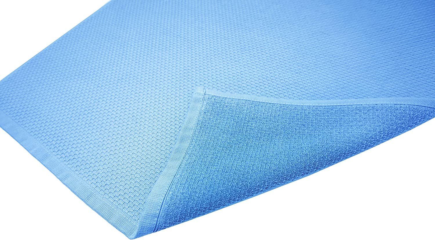 Küchentücher, Lashuma 100% Set Handtuch Pure Blau Blau 4-tlg), Baumwolle, Geschirrhandtuch Wolken (Spar-Set, 50x50 cm Waffelpikee