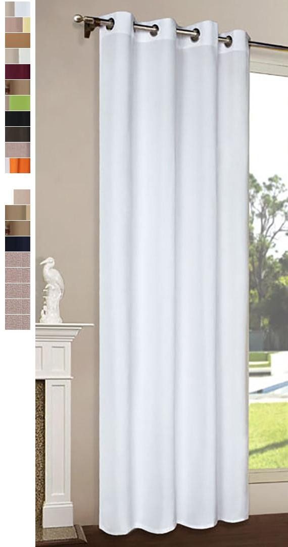 Gardinenbox Gardine, Ösen, blickdicht, Schal Matt unifarben Microsatin Mico günstig online kaufen