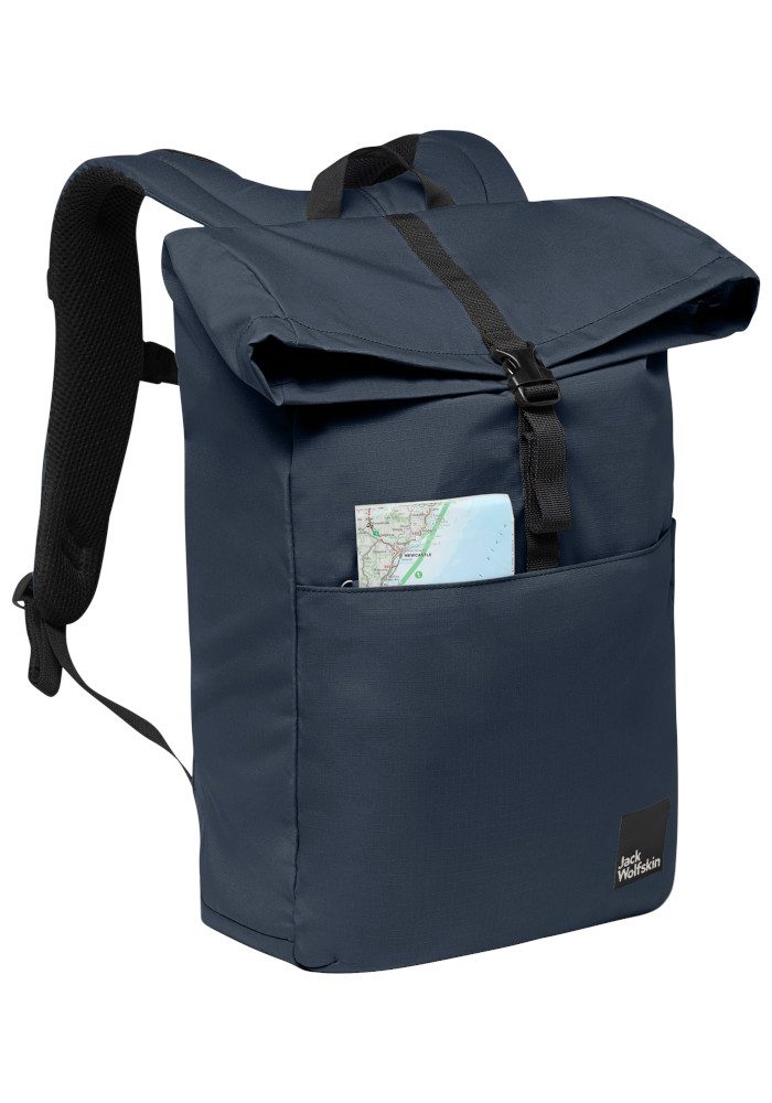 Jack Wolfskin Daypack ISLAND, Rolltop-Rucksack, Laptopfach, wetterbeständig