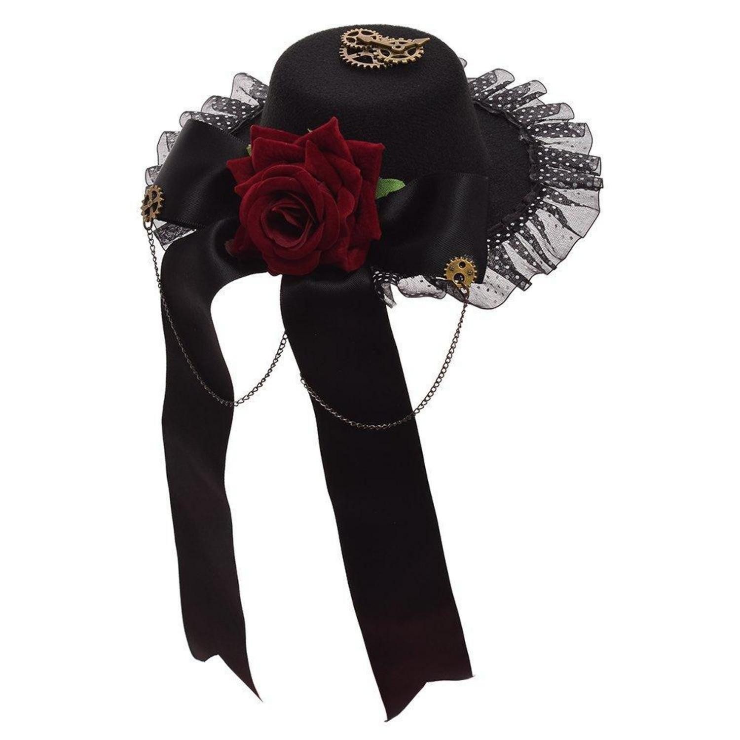 LuxusKollektion Zylinder Zylinderhut Steampunk mit Goggles (1-St)