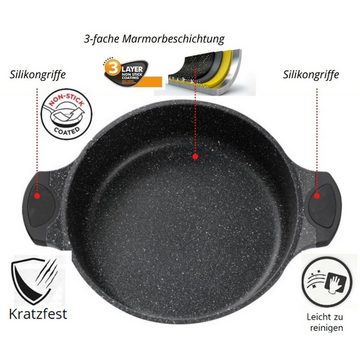 Cheffinger Bräter 28 cm Tajine Gartopf Dampfgarer Bräter Tagine, Induktion