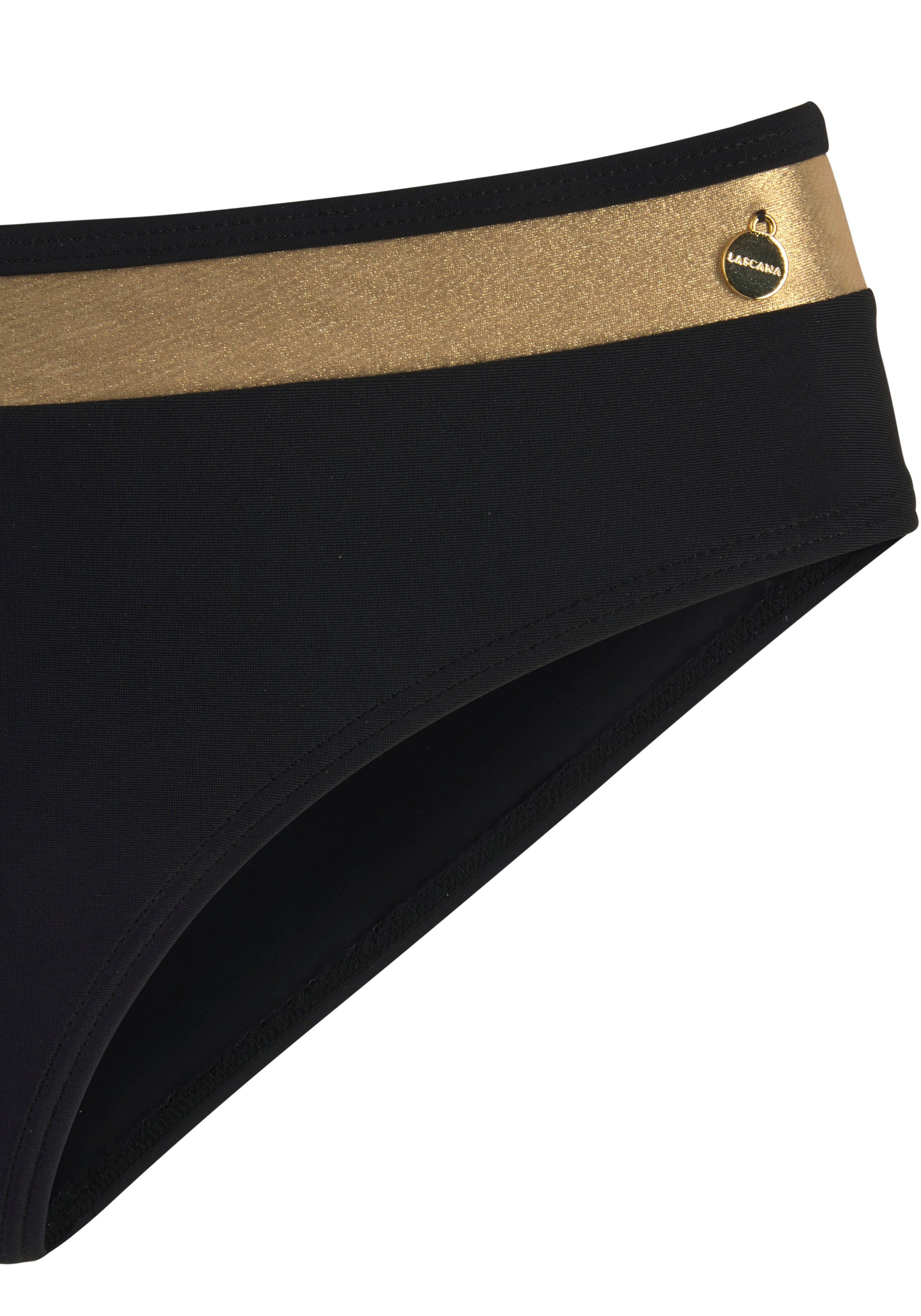 LASCANA Bikini-Hose Elodie mit trendigem Materialeinsatz