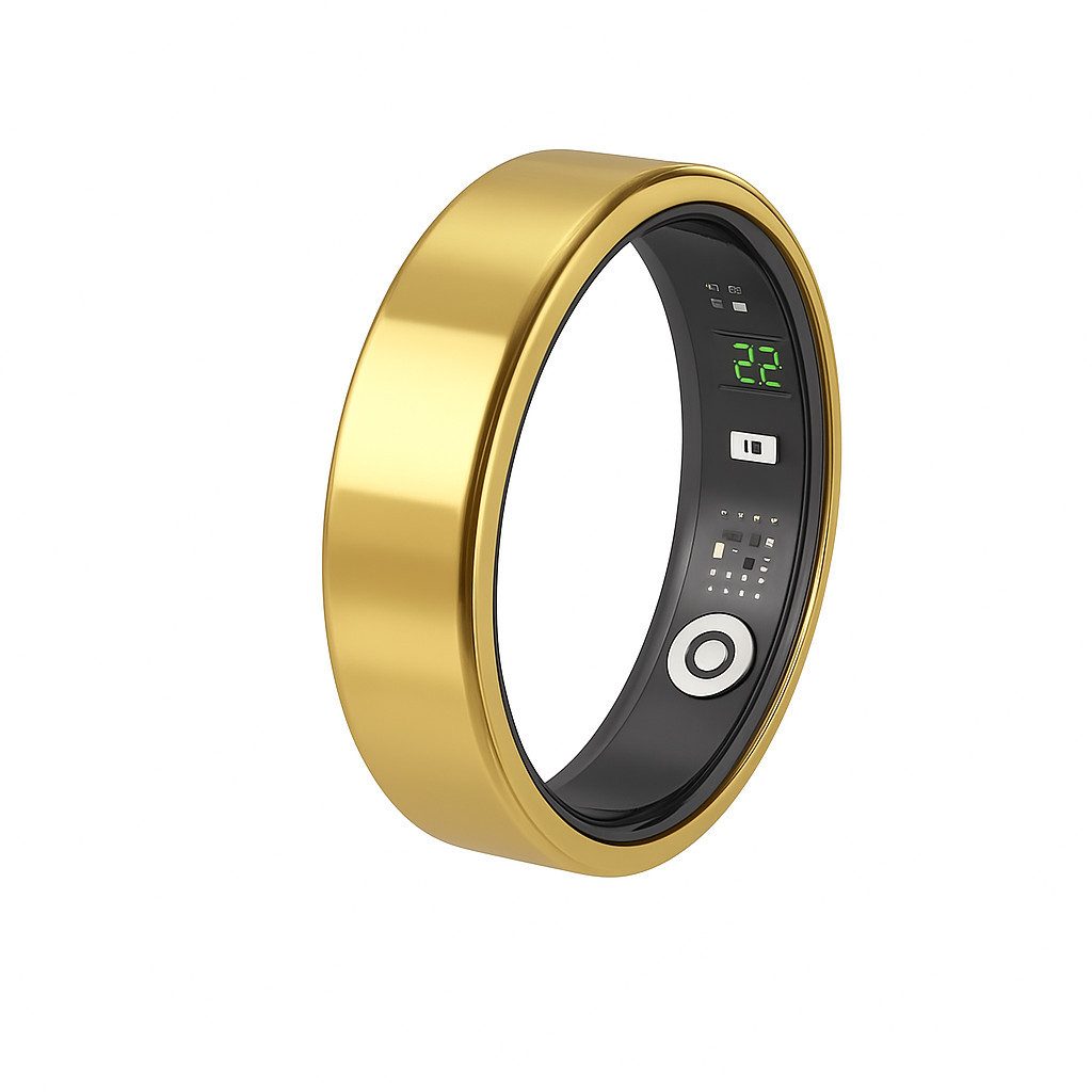 NikuTRAX Fitness-Tracker traxRING one – Smarter Gesundheitsring in Gold