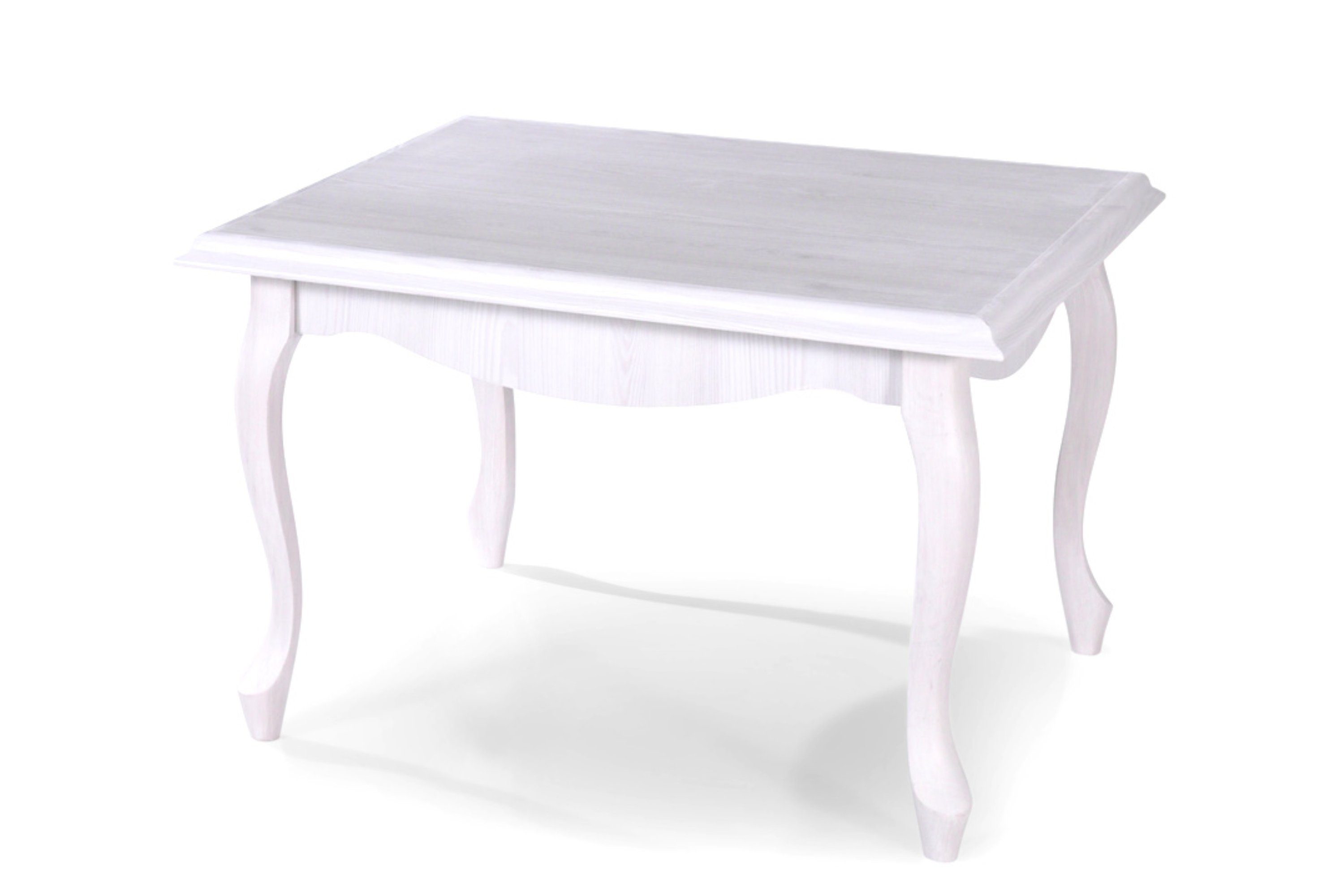 KONSIMO® Couchtisch BRITON Wohnzimmertisch, geschnitzte Füße, Holztextur, zeitloses Design