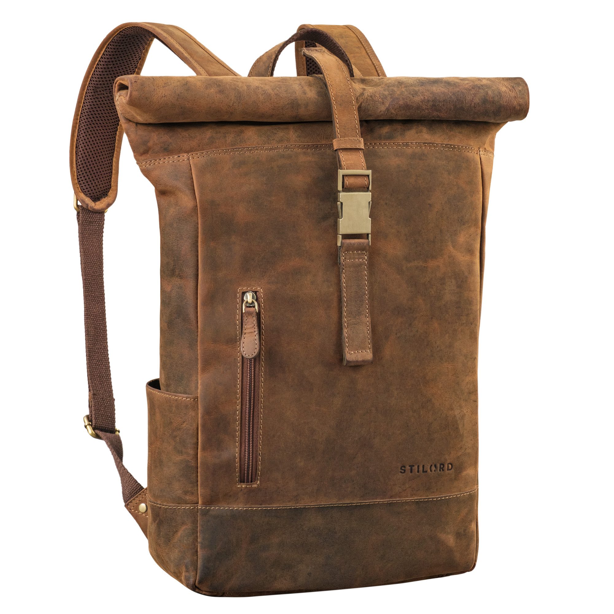 Notebookrucksack "Harriet" Rolltop Rucksack mit Laptop-Fach 15.6 - 17 Zoll Damen Herren