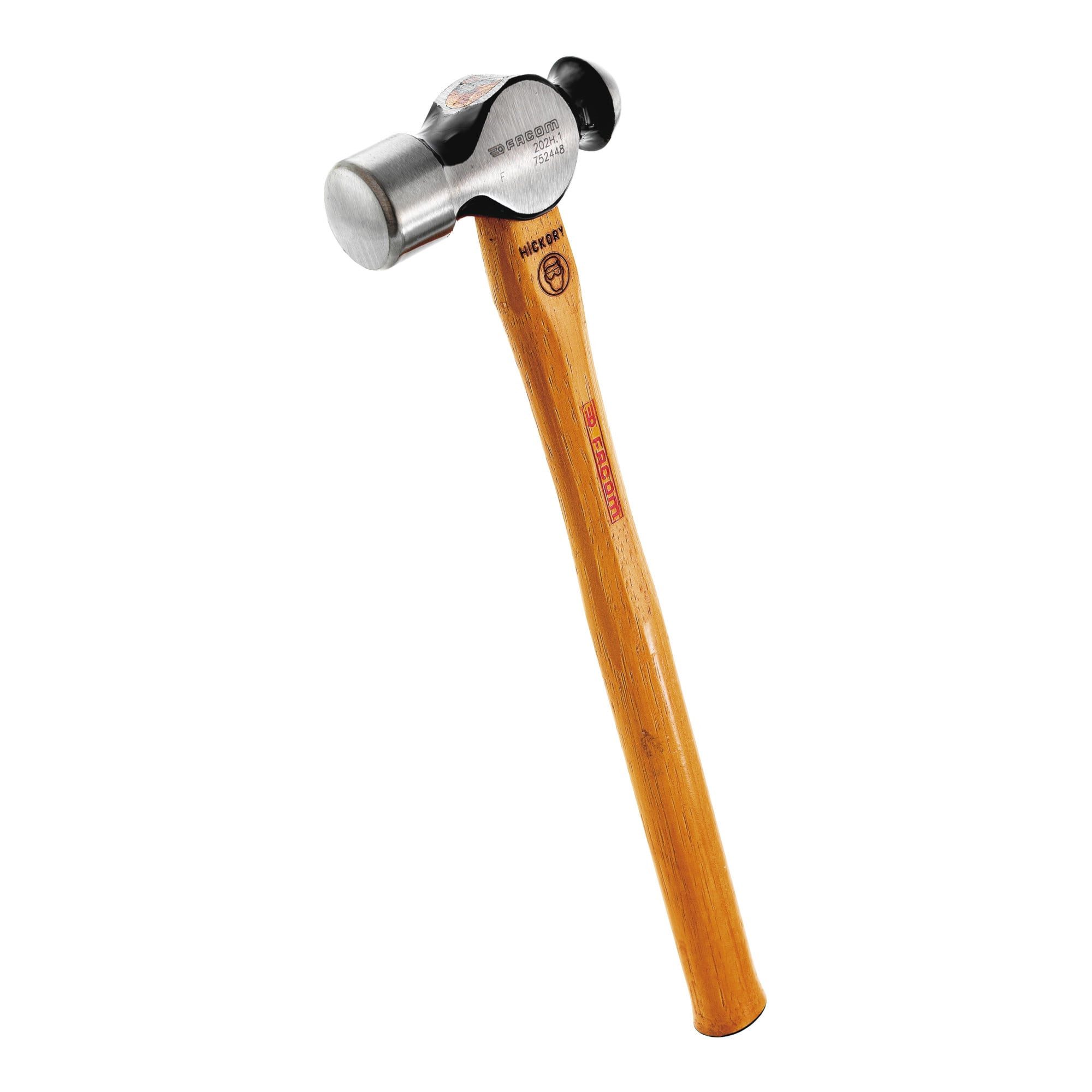Facom Hammer Facom Schlosserhammer mit kugelförmiger Schlagfläche Hickory-Stiel Ø