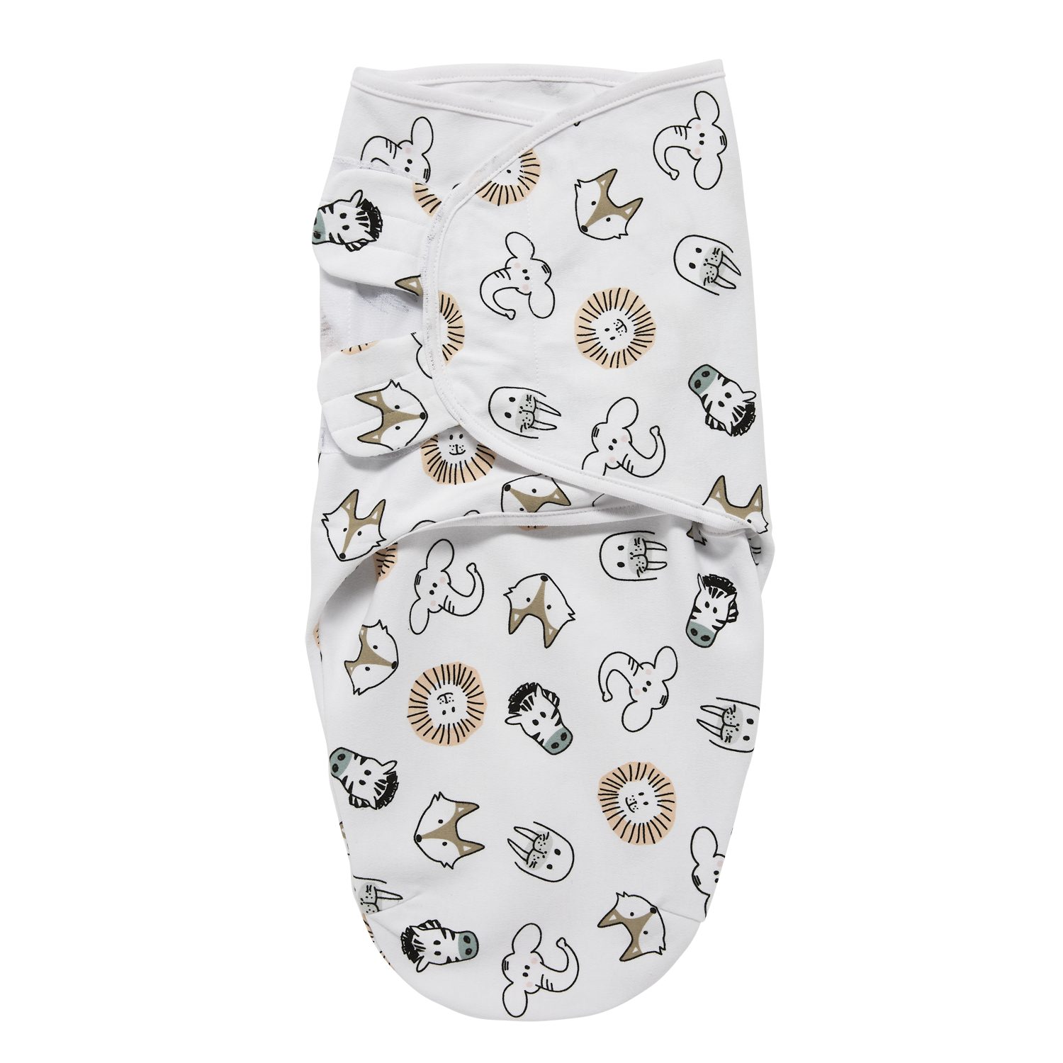 Meyco Baby Pucksack Animal Multicolour (100% Baumwolle, 1 tlg), 0-3 maanden - 1-pack