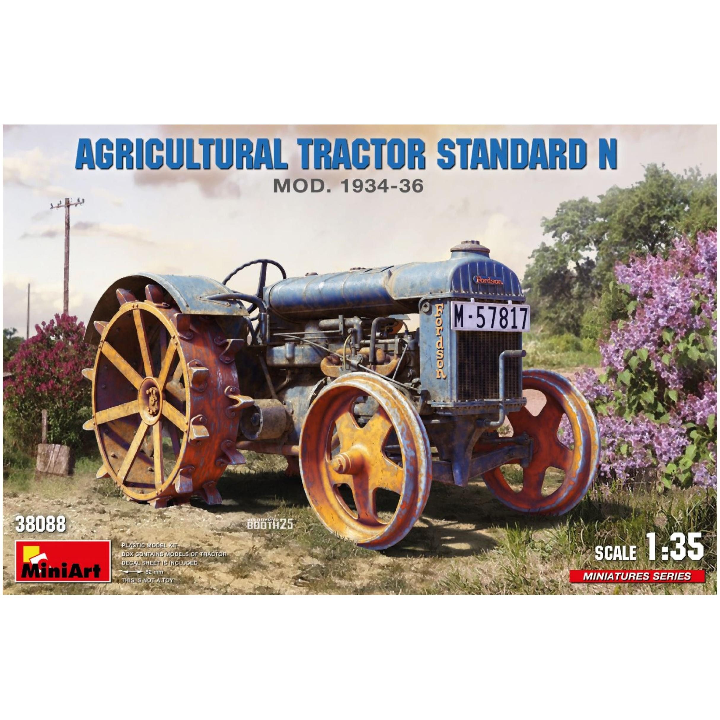 MiniArt Modellbausatz AGRICULTURAL TRACTOR STANDARD N MOD. 1934-36 / 1:35, Maßstab 1:35
