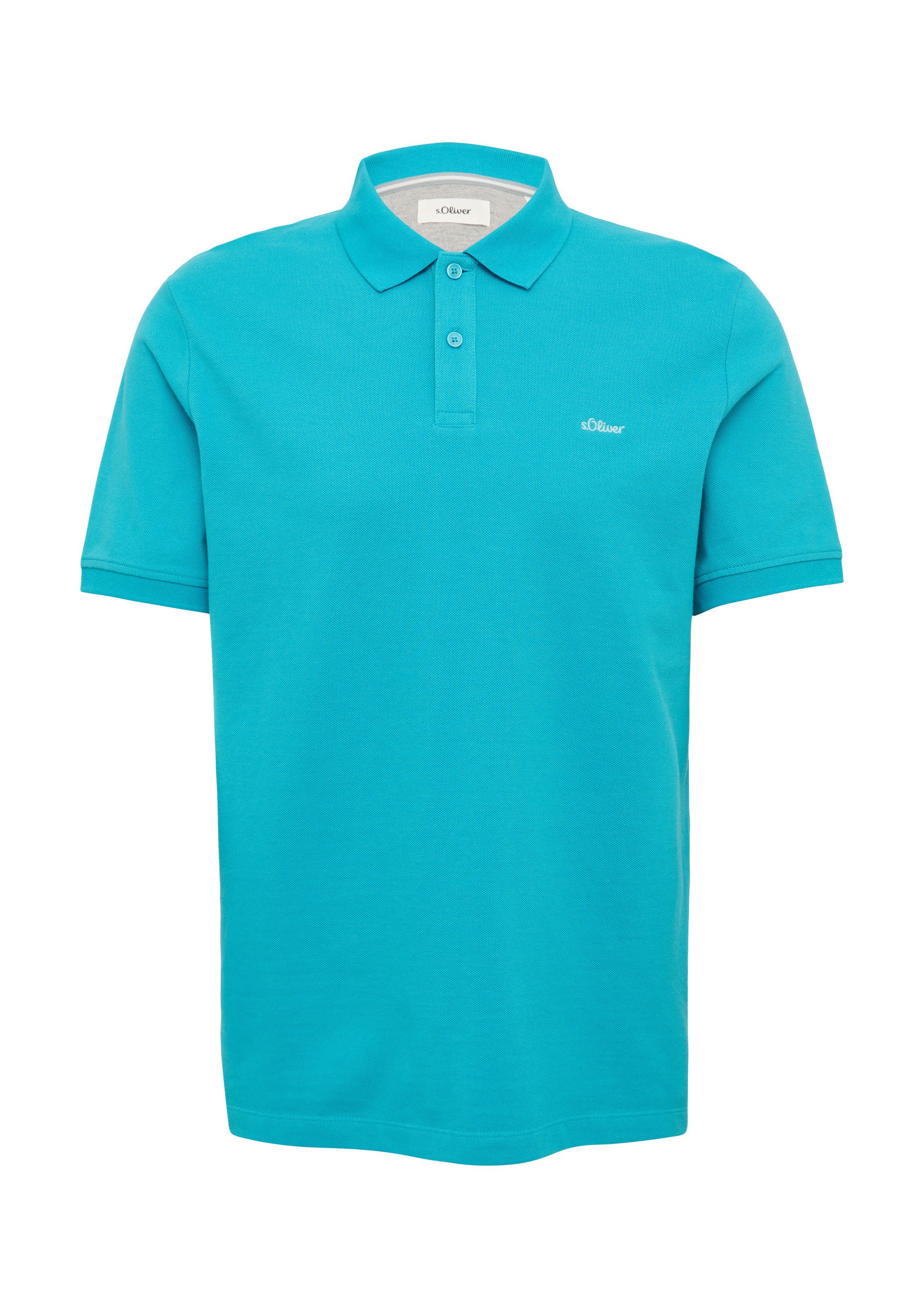 s.Oliver Kurzarmshirt Polo-Shirt Poloshirt aus Baumwollpiqué günstig online kaufen