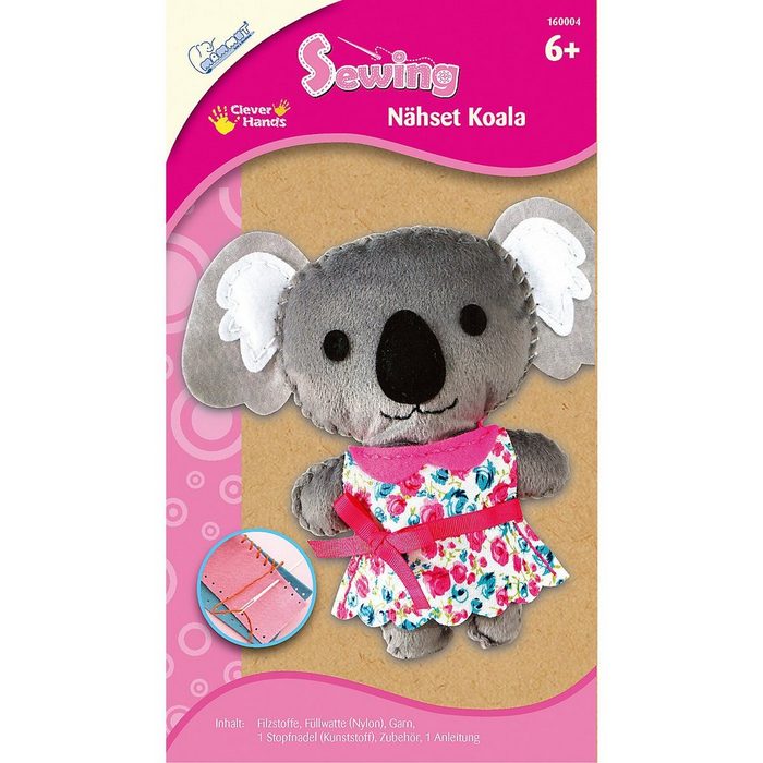 MAMMUT Spiel und Geschenk Kinder-Nähmaschine Nähset Koala