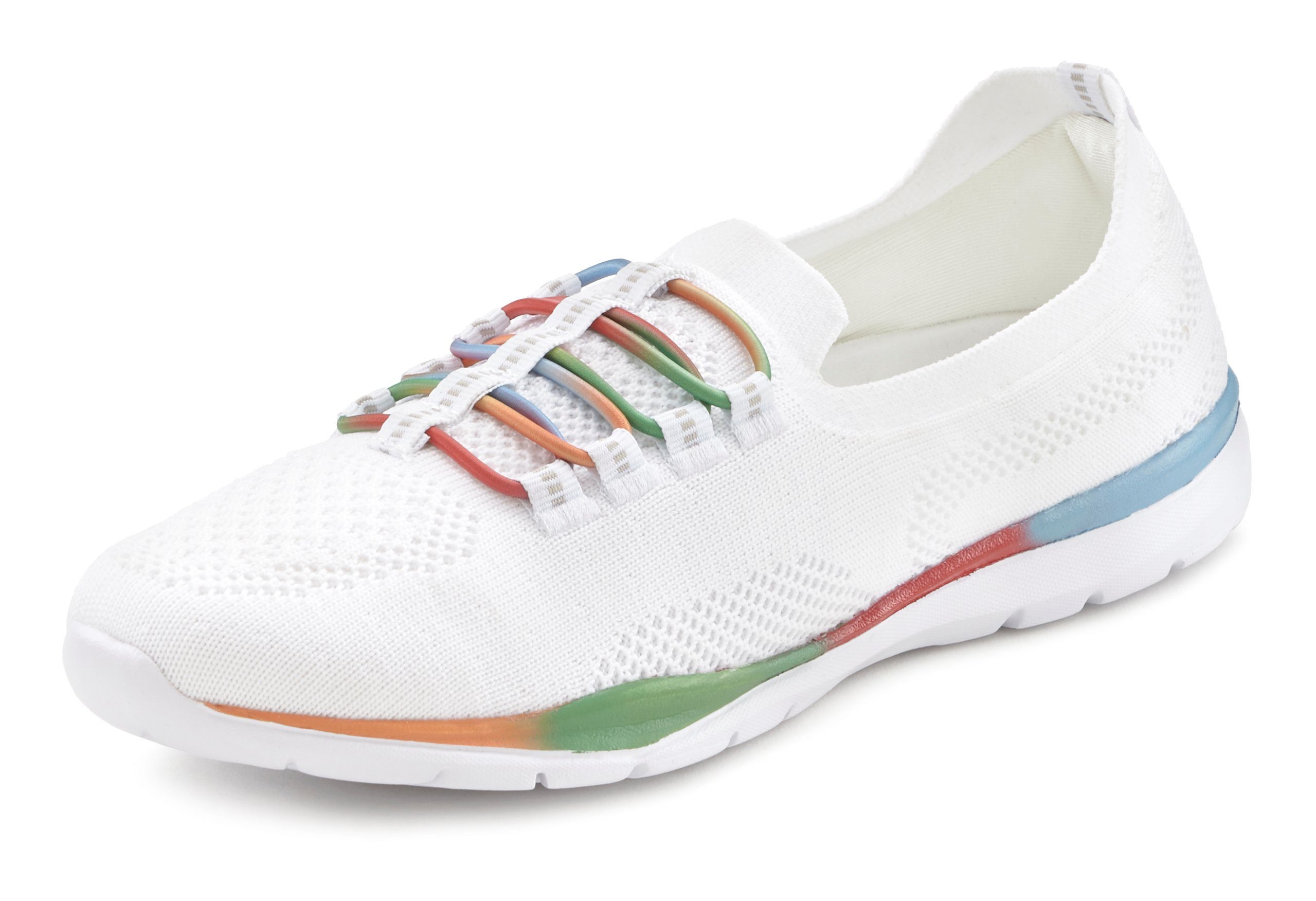 LASCANA Slipper, Halbschuh Sneaker aus leichtem Textil-Material VEGAN günstig online kaufen