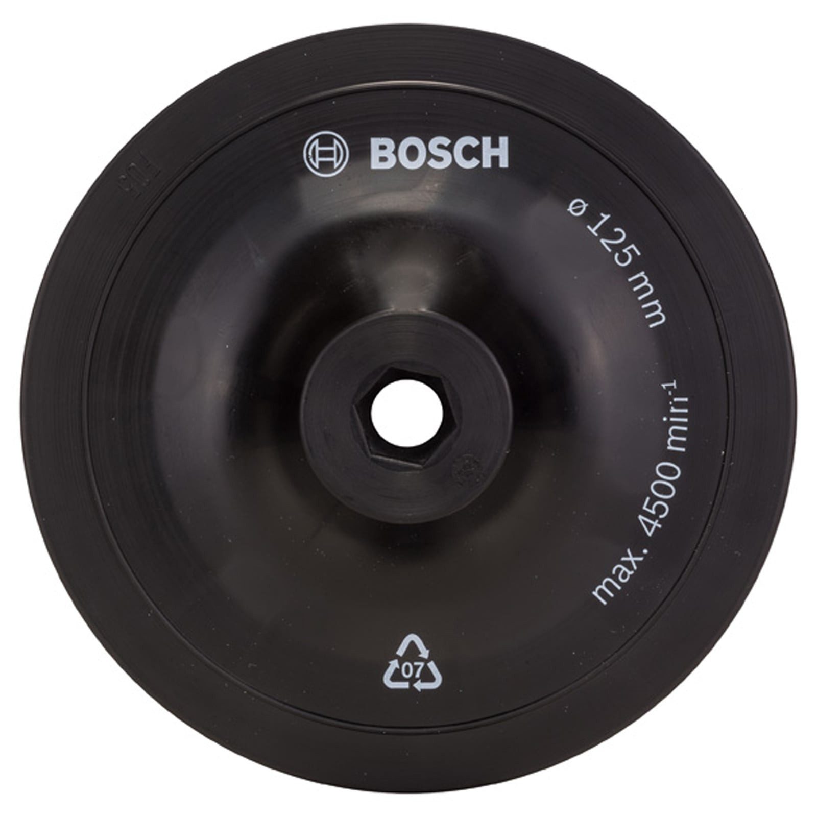 BOSCH Schleifteller Bosch Schleifteller für Bohrmaschinen, 125 mm Spannsystem - 2609256281