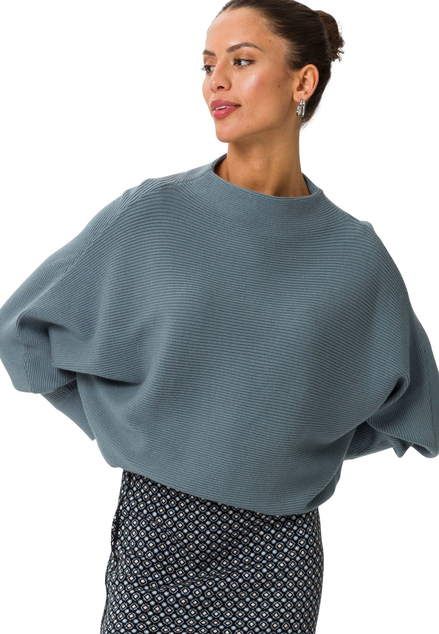 Zero Strickpullover zero Pullover mit Turtleneck (1-tlg) Plain