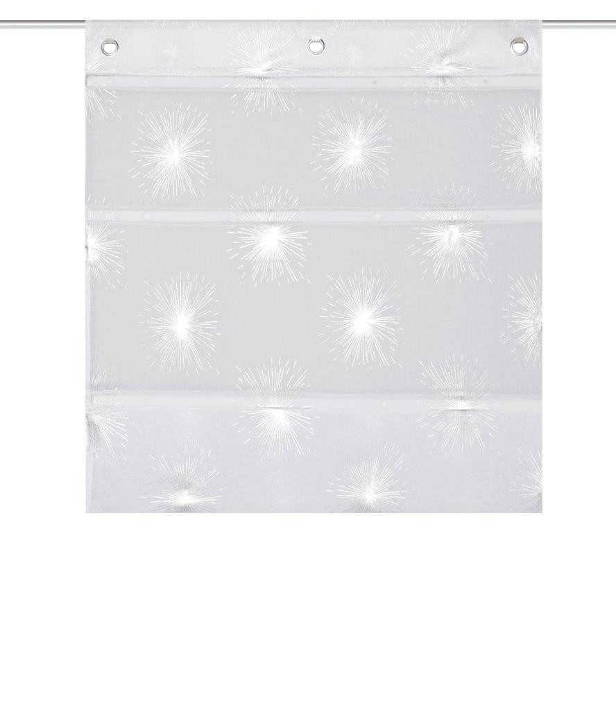 HOME WOHNIDEEN Magnetrollo Magnetrollo Leinenoptik FELISHA - versch. Größen, mit Ösen, ohne Bohren