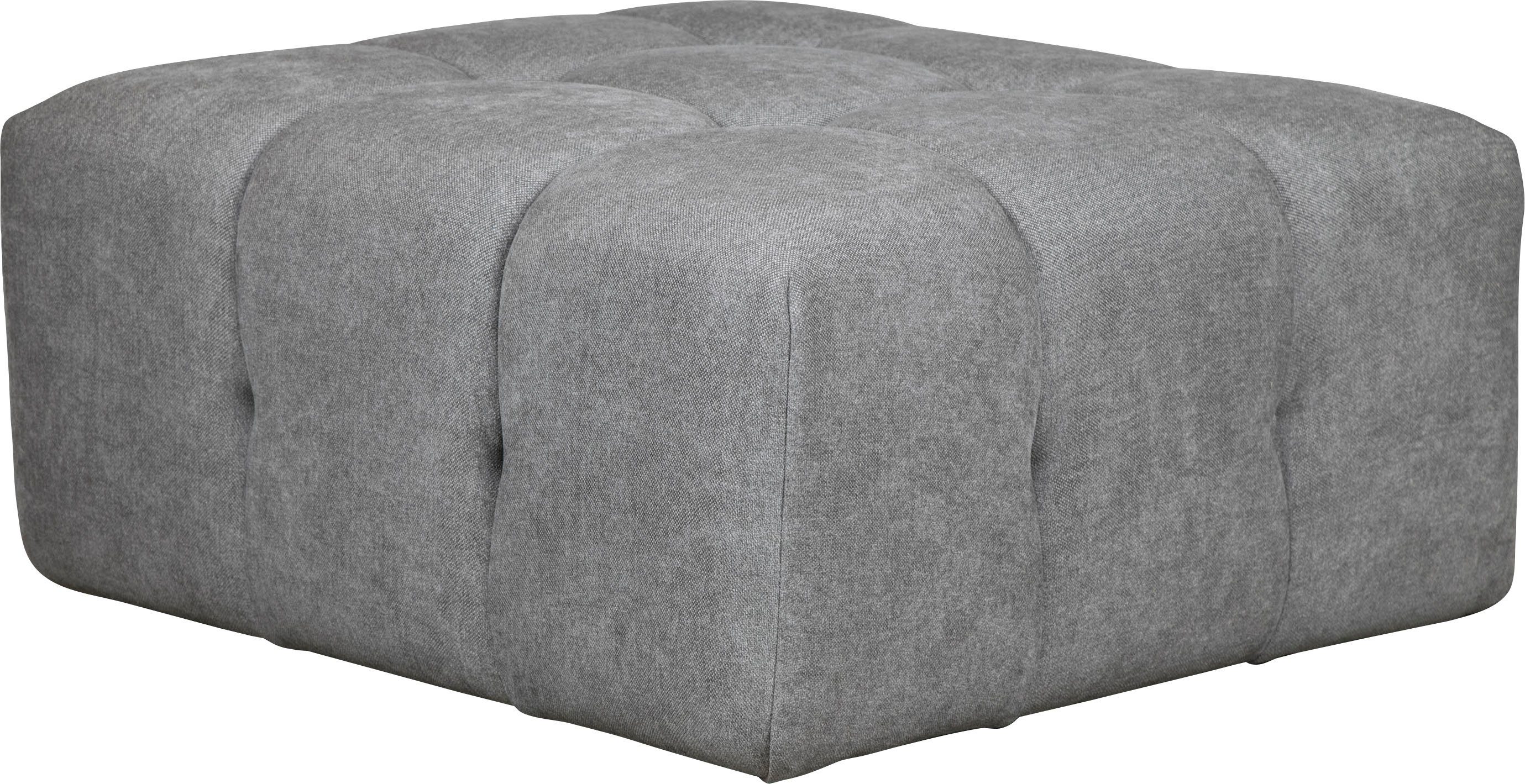 Home affaire Polsterhocker APERIRE Sitzhocker mit Steppung, Maße B/T/H: 76/76/41 cm, passend zur Serie, hoher Sitzkomfort und modernes Design
