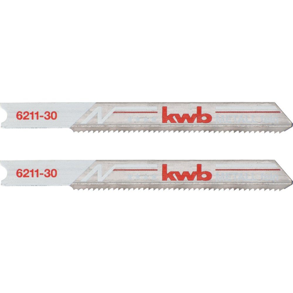 kwb Stichsägeblatt kwb 621130 Stichsägeblätter, Metallbearbeitung, Bi-Metall, 2 x fein 2