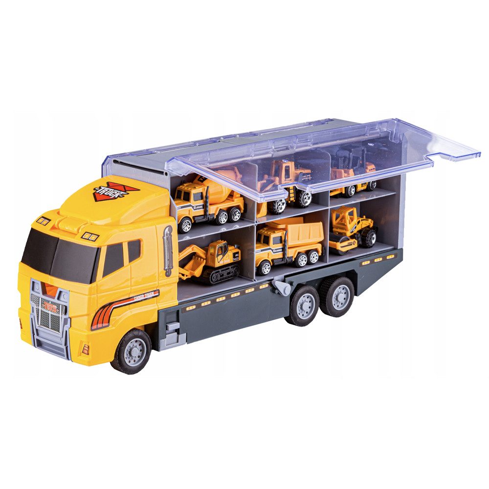 OKWISH Spielzeug-LKW 7 teiliges Baustellenfahrzeug Set günstig online kaufen