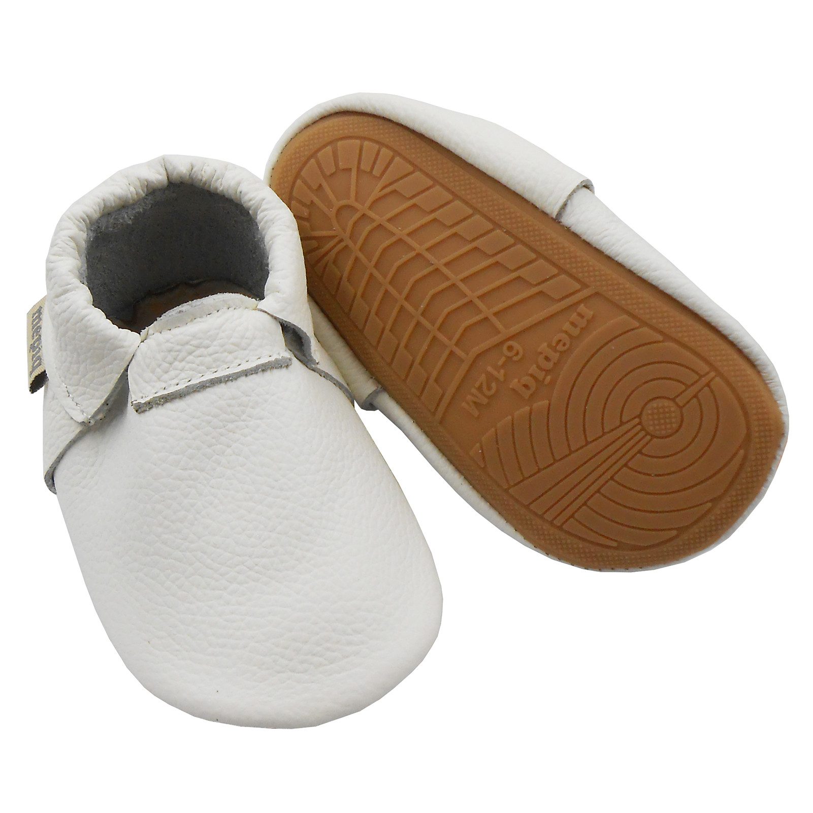 mepiq Mepiq Baby Lauflernschuhe aus 100 % Leder mit rutschfester Sohle Krabbelschuh