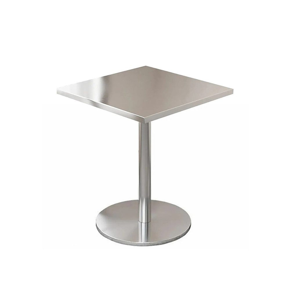 Muxing Bartisch aus Edelstahl – stabil, vielseitig für Gastro & Balkon (1-St), in quadratisch erhältlich, 40×75×40 cm, mit dicker Tischplatte