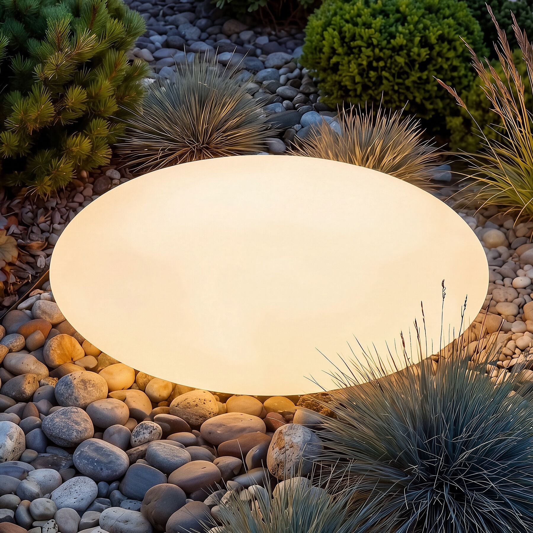 tectake LED Gartenleuchte Kugelleuchte, Erdspieß, LED-Beleuchtung, wetterfestes Polyethylen, LED, Bunt, 12 W, 16 RGB-Farben und 5 Lichtmodi, Fernbedienung & Leuchtmittel