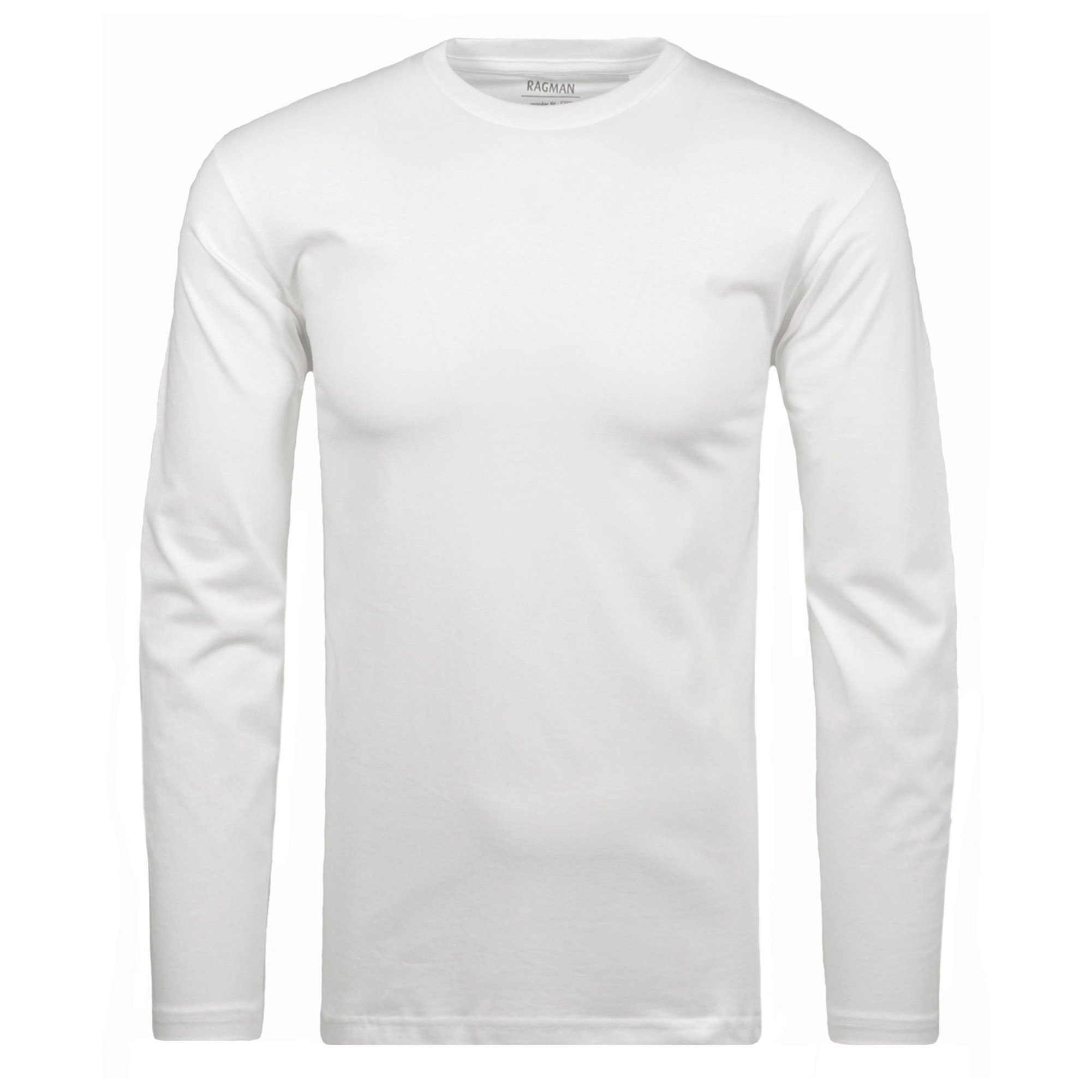 RAGMAN T-Shirt Herren Longsleeve 1er Pack Baumwolle (Packung, 1er Pack)