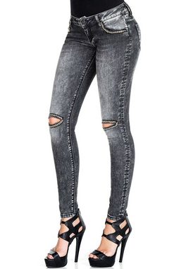 Cipo & Baxx Slim-fit-Jeans im trendigen Used-Look