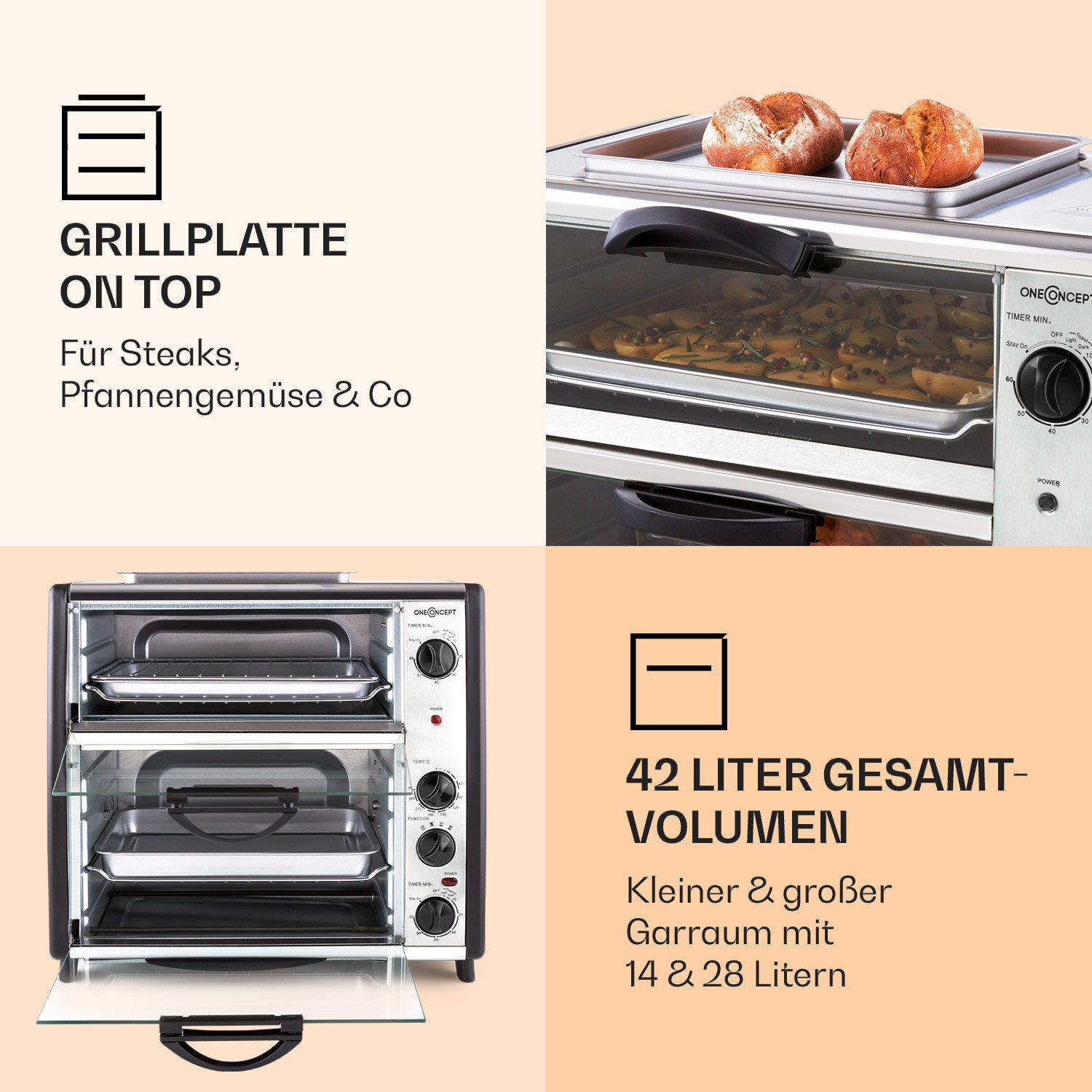 ONECONCEPT Minibackofen All-You-Can-Eat