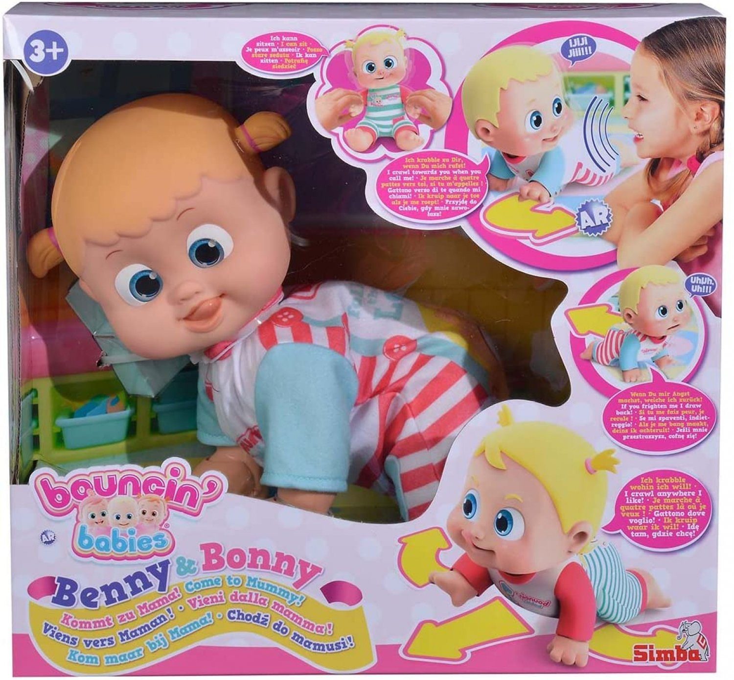 SIMBA Babypuppe Bouncin Babie´s Bonny kommt zu Mama