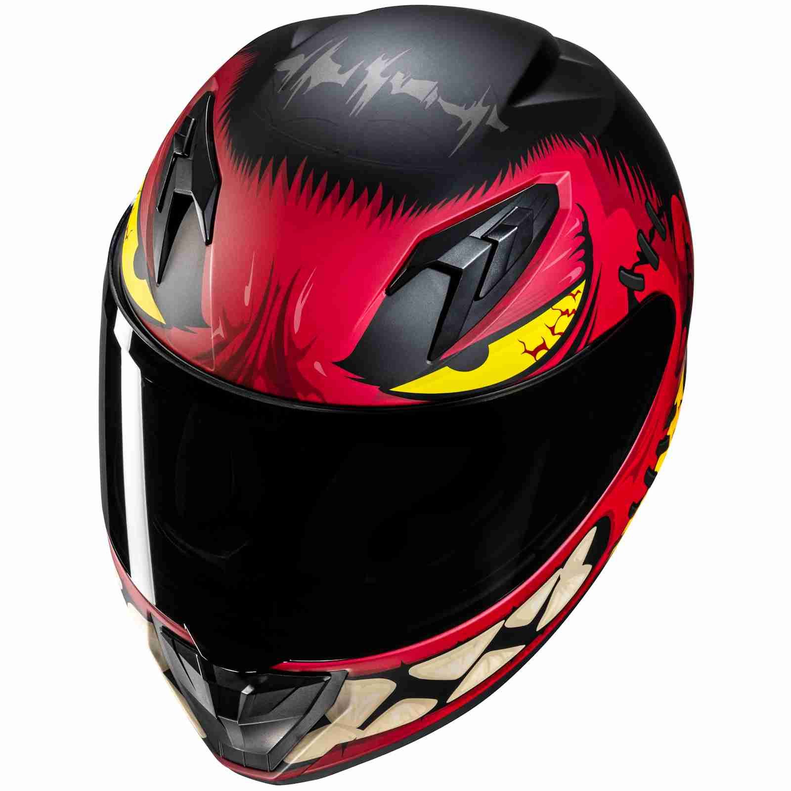HJC Motorradhelm HJC Y10 Frank MC1SF Integralhelm Rot / Schwarz / Gelb L (1er Set), motorradhelm kinder
