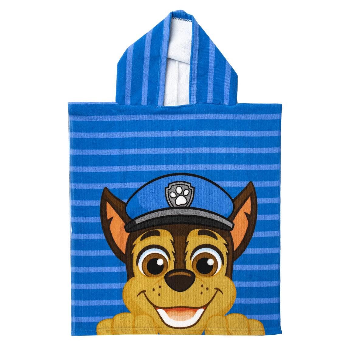 PAW PATROL Badeponcho Chase Marshall Kinder Jungen Bade-Poncho