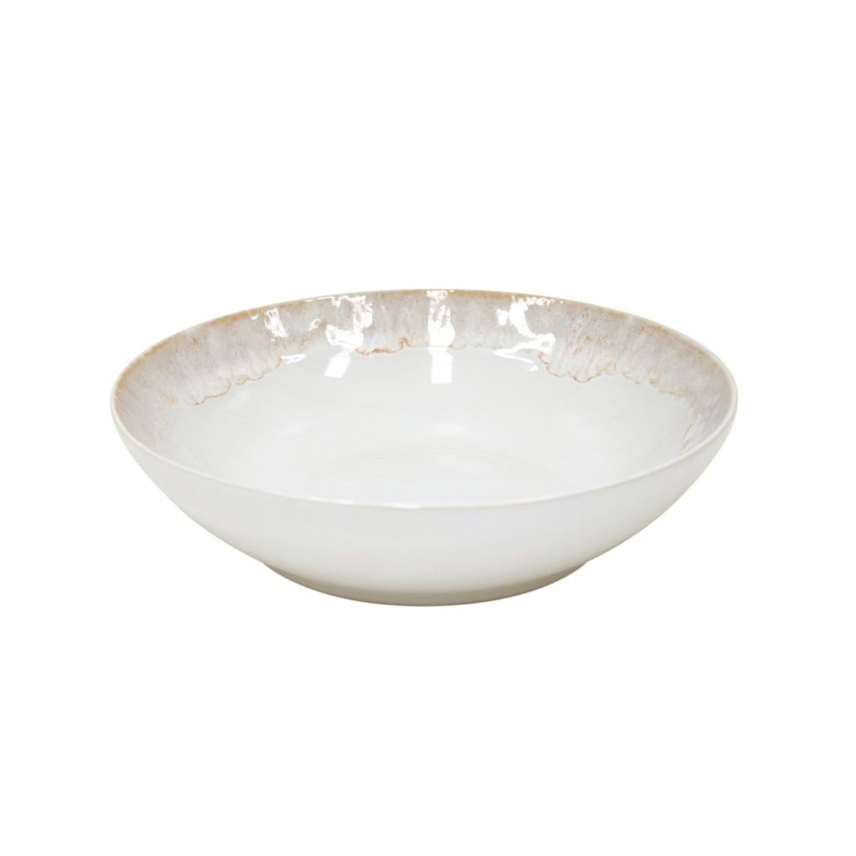 Costa Nova Suppenteller Taormina white, Teller für Suppe oder Pasta, 21,5 cm, Casafina, (1 St), Hohe Brenntemperaturen, porenfrei hygienisch, wärmeschockbeständig