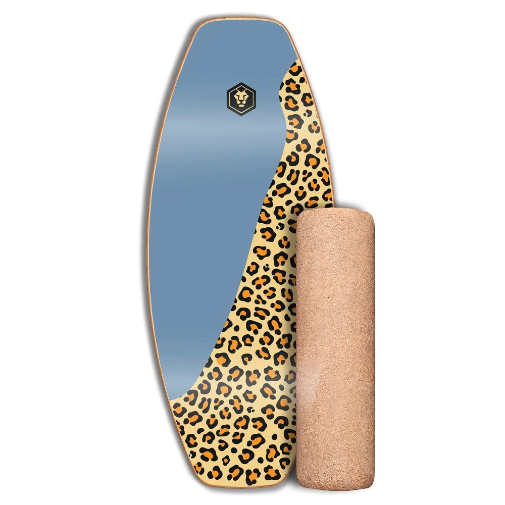 Daffy Boards Balanceboard Daffy Boards Trick-Balance Board mit Fiberglas-Kern - Design: Leopard
