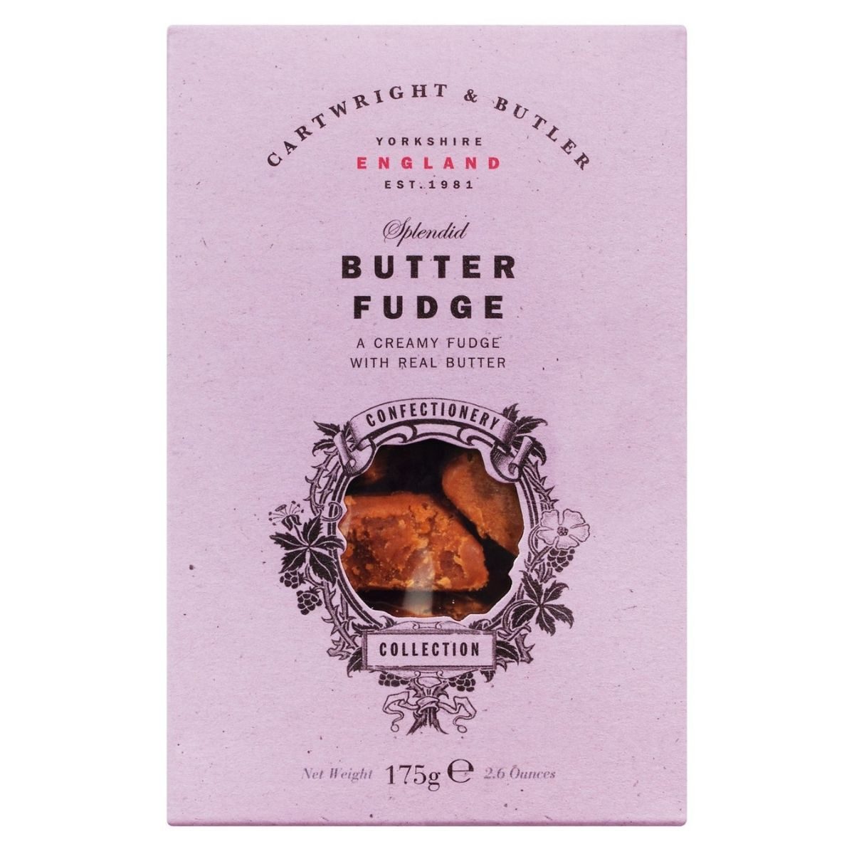 Cartwright & Butler Süßigkeit Cartwright & Butler Butter Fudge – Weichkaramell mit Butter, 175 g, 175 g