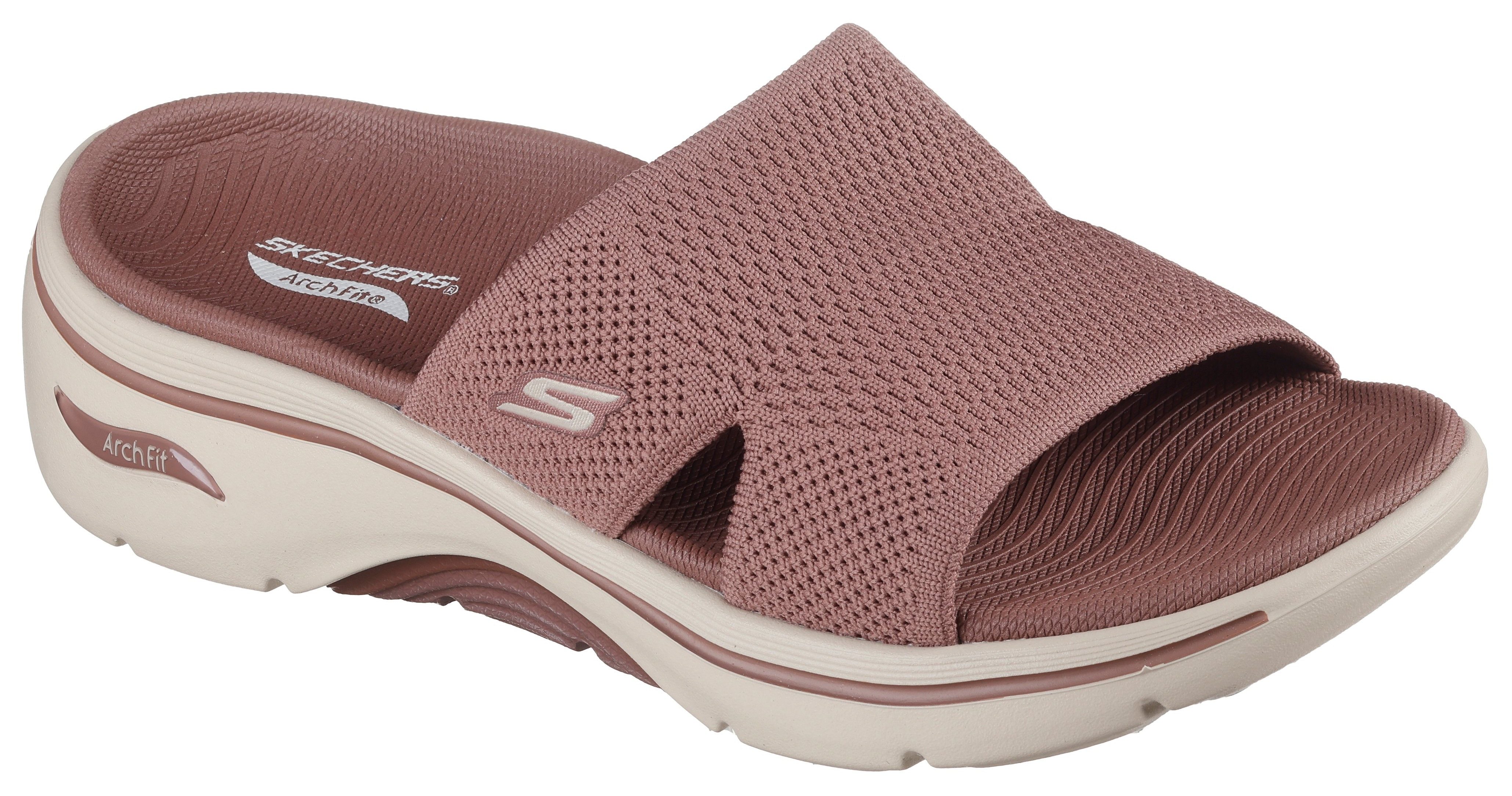 Skechers GO WALK ARCH FIT 2.0 SANDAL- Pantolette mit Goga Mat Fußbett günstig online kaufen