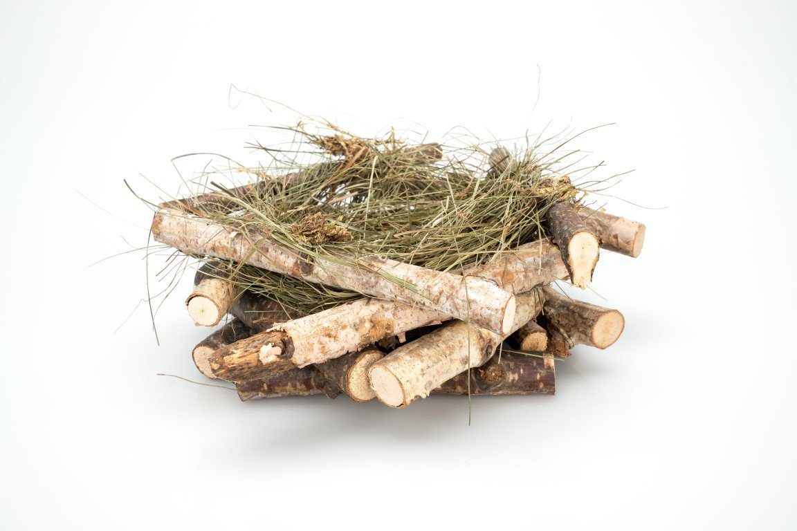 NaDeco Bastelnaturmaterial Osternest aus Birkenzweigen, Natur, Ø 30 cm Reisignest Ostertisch