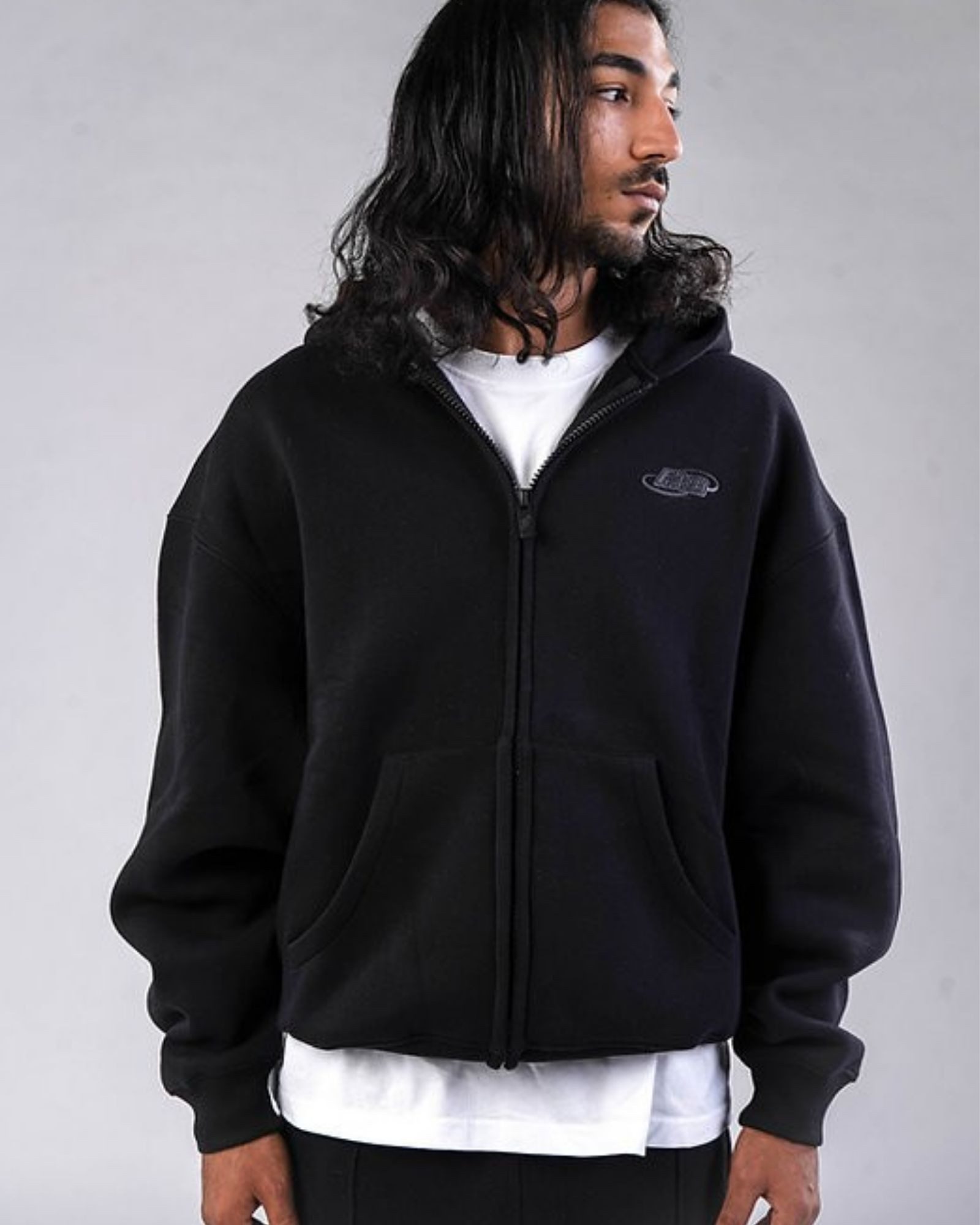 FNTSY Kapuzensweatjacke - Basic ZIP Hoodie - Oversized Zip Hoodie cropped - Baggy Hoodie