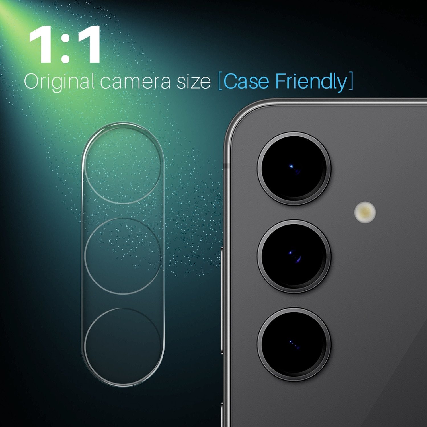 Wigento Handyhülle Für Samsung Galaxy S25 Plus Schutz Hart Glas 9H Kamera Komplettschutz, 9H Glas, HD-Klarheit, kratzfest