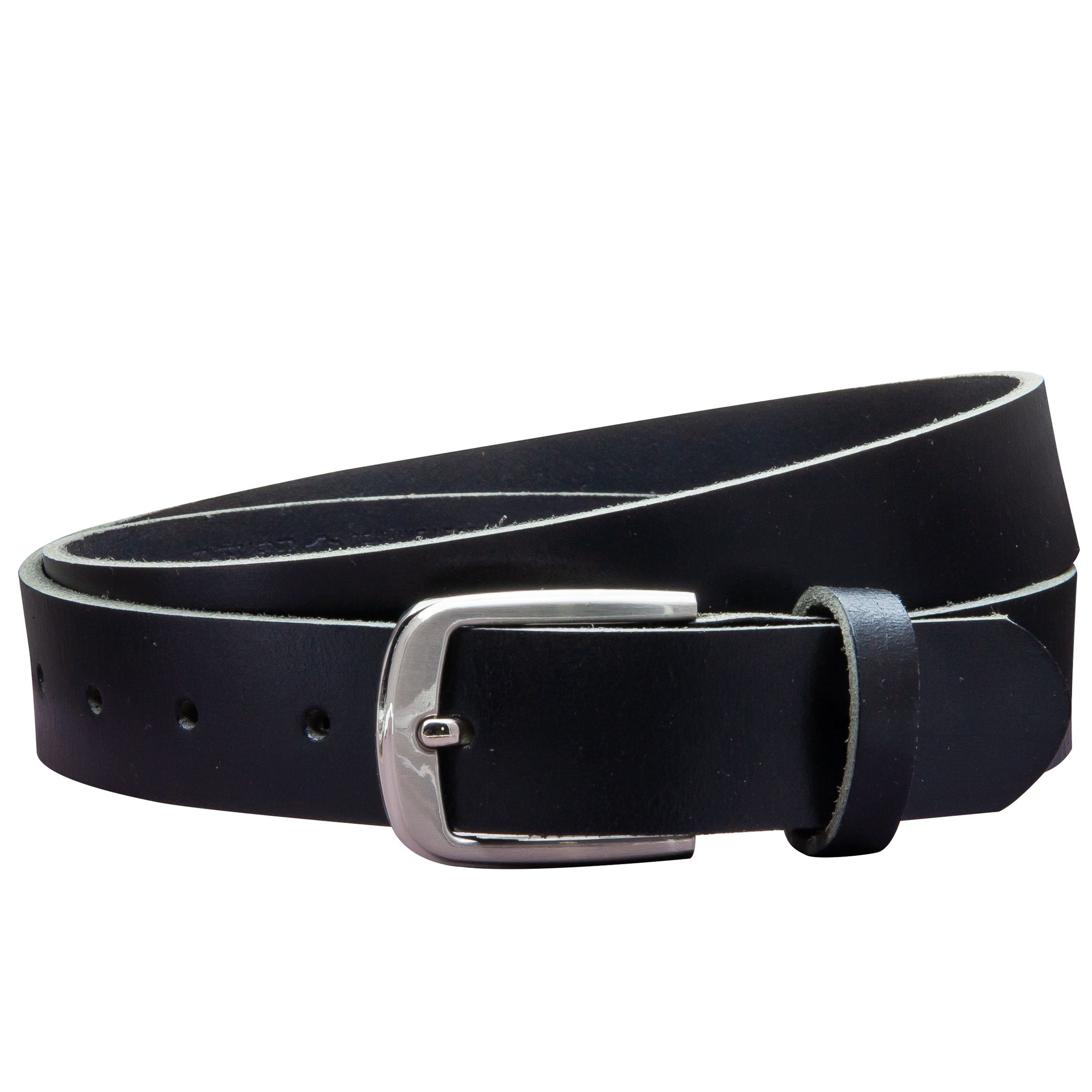 COLOGNEBELT Ledergürtel OM315-VL-Schwarz MADE IN GERMANY, Schwarz Kürzbar, günstig online kaufen